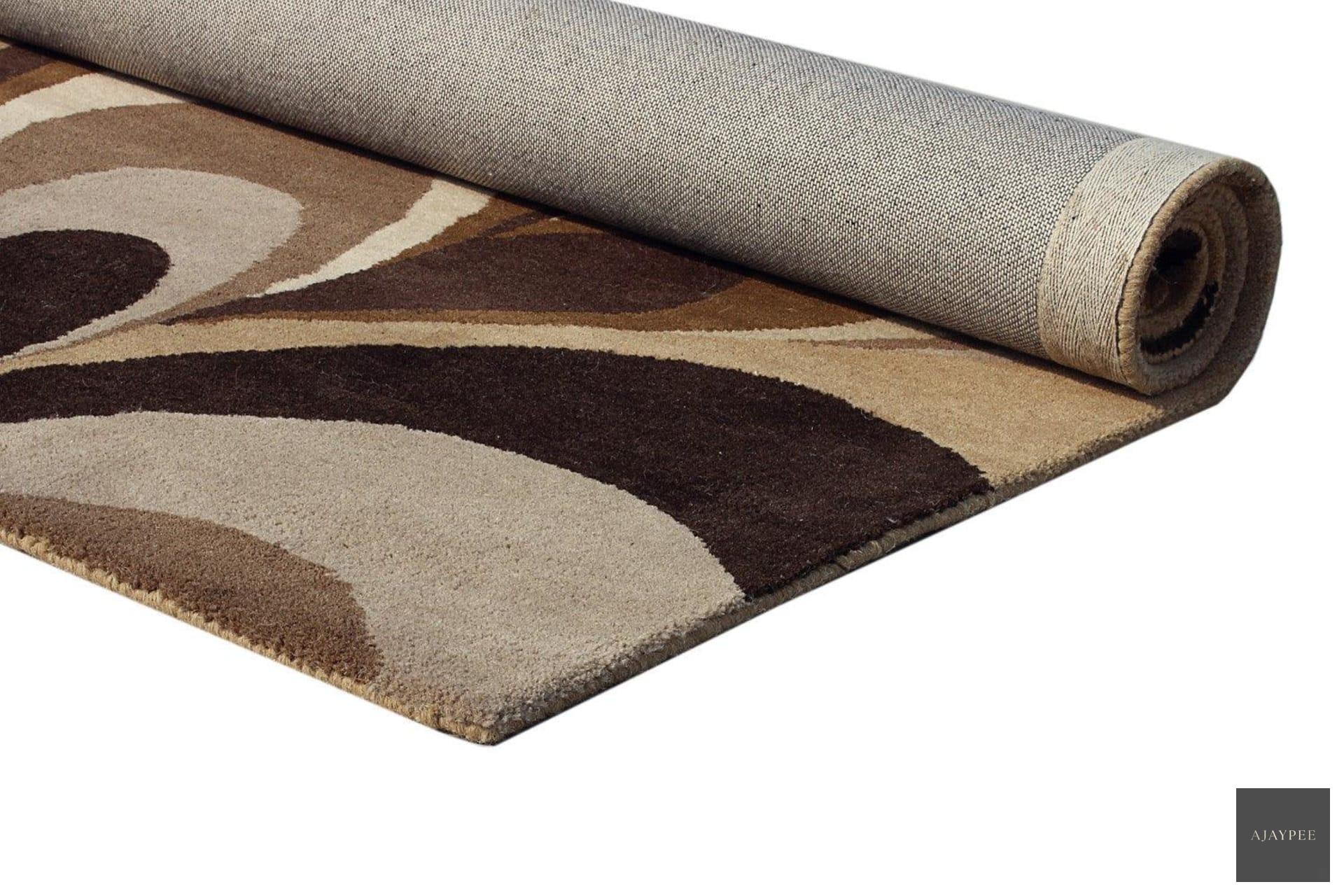 Wool HandTufted Carpet-Flot - Cotton - Hand Knotted - Ajaypee Carpets (Thumbnail 4)