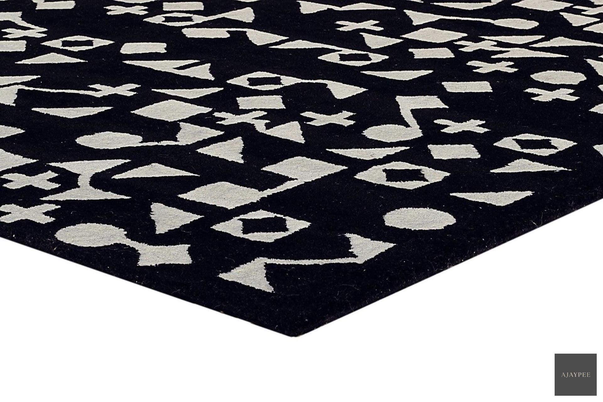 Wool HandTufted Carpet : Formas - Cotton - Hand Woven - Ajaypee Carpets (Thumbnail 3)