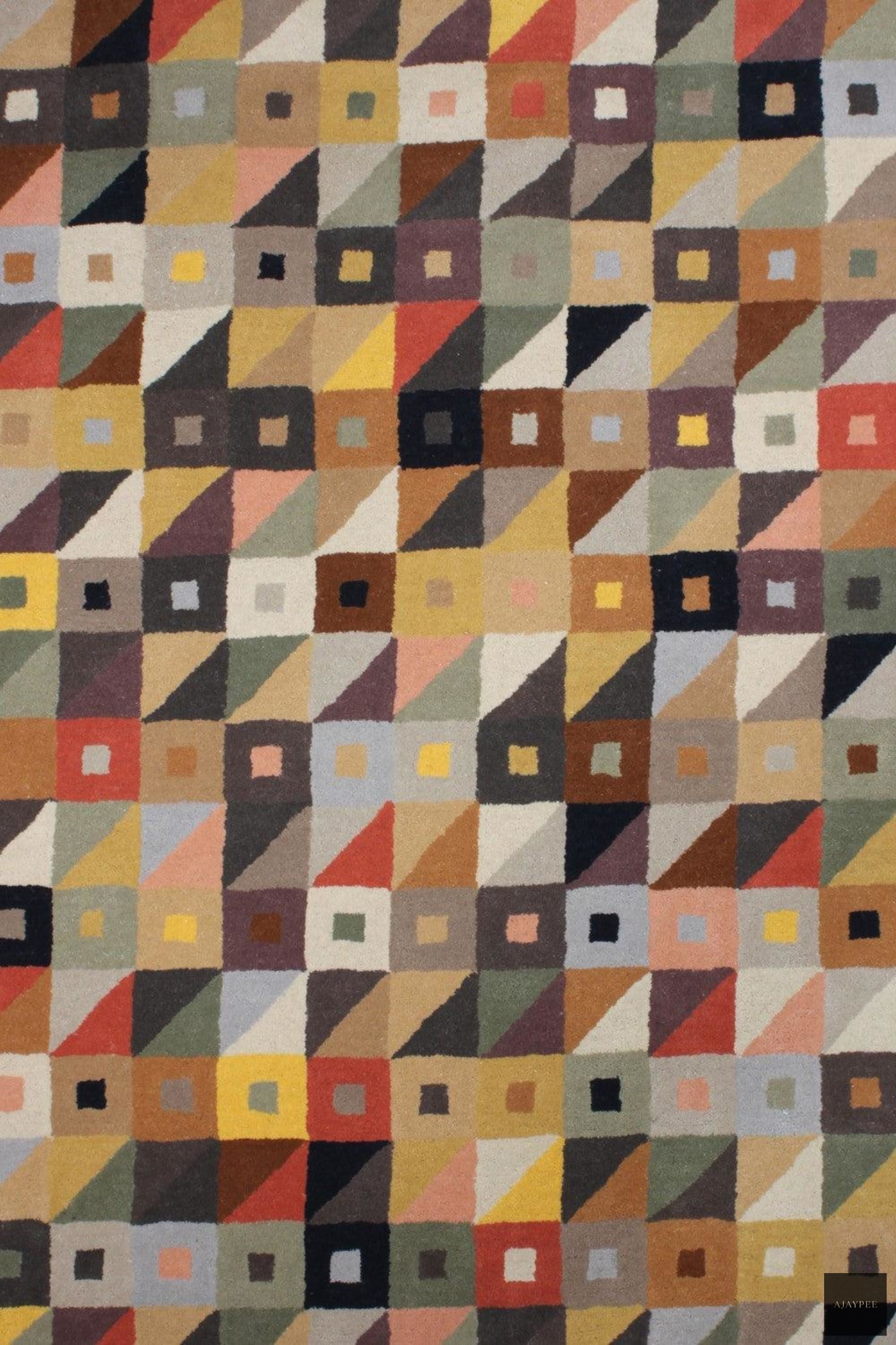Wool HandTufted Carpet:Multi Cajas - Cotton - Hand Tufted - Ajaypee Carpets (Thumbnail 4)