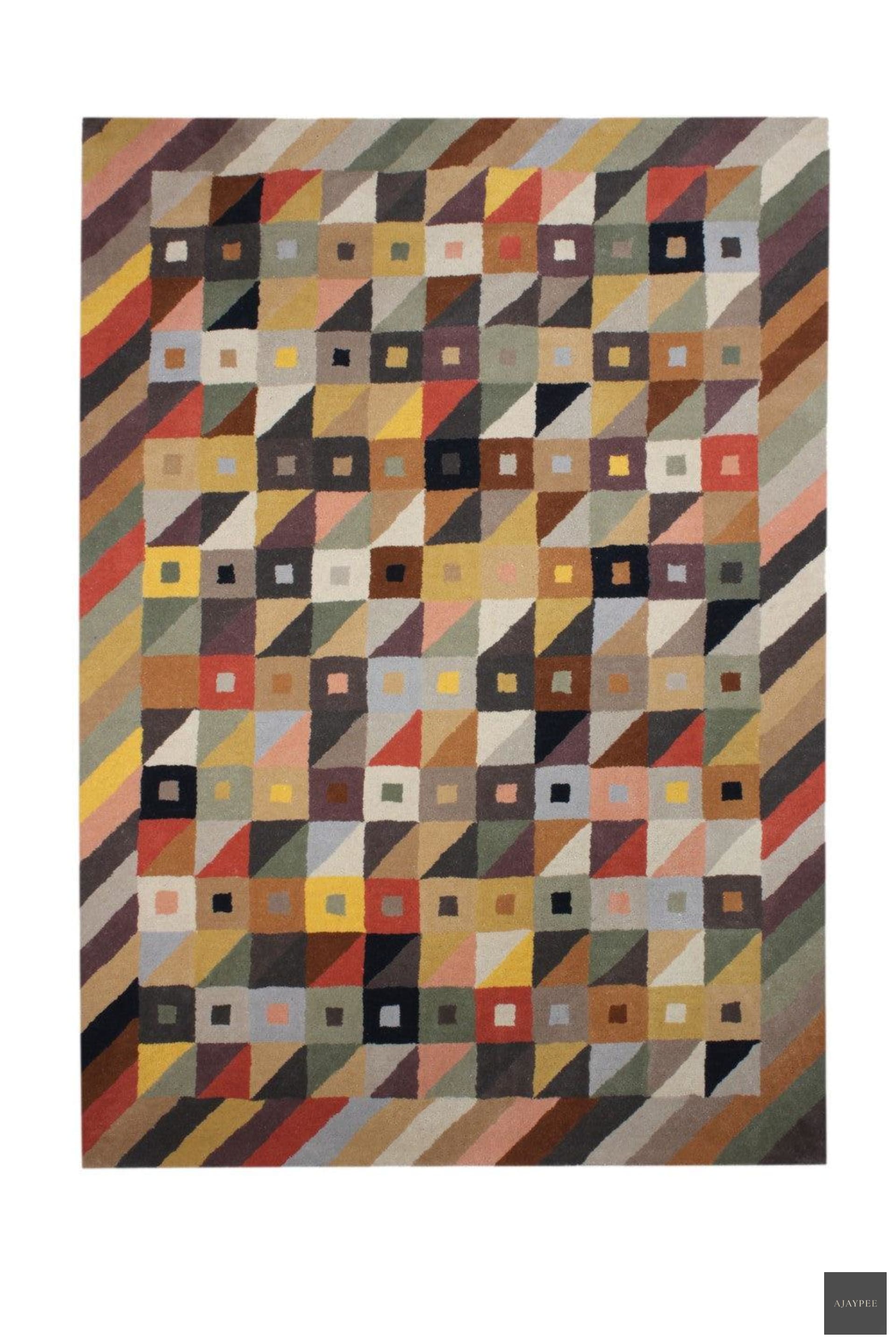 Wool HandTufted Carpet:Multi Cajas - Cotton - Hand Tufted - Ajaypee Carpets (Thumbnail 5)