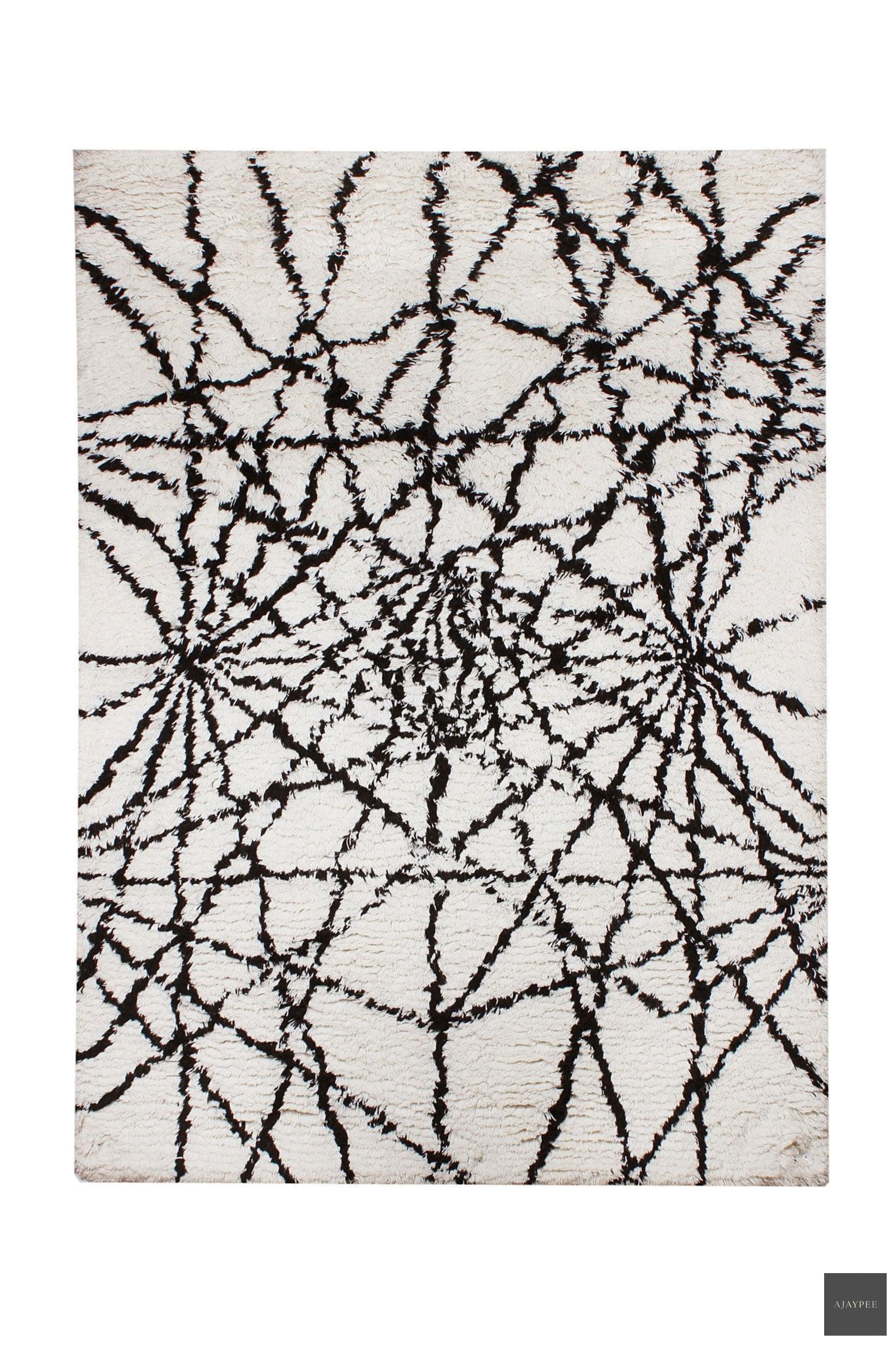 Wool HandTufted Carpet-Reverse Netz - Cotton - Hand Knotted - Ajaypee Carpets (Thumbnail 3)