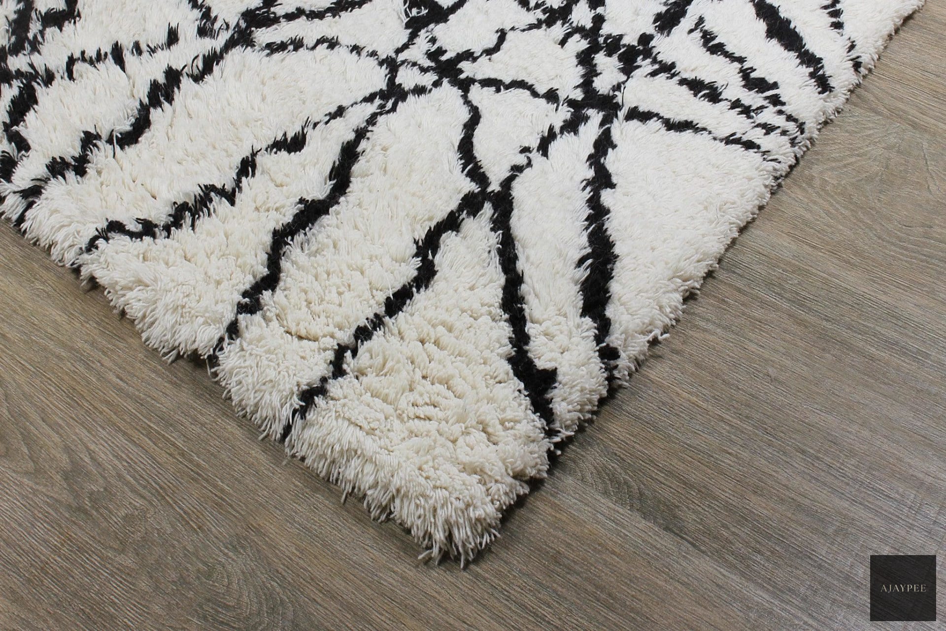 Wool HandTufted Carpet-Reverse Netz - Cotton - Hand Knotted - Ajaypee Carpets (Thumbnail 4)