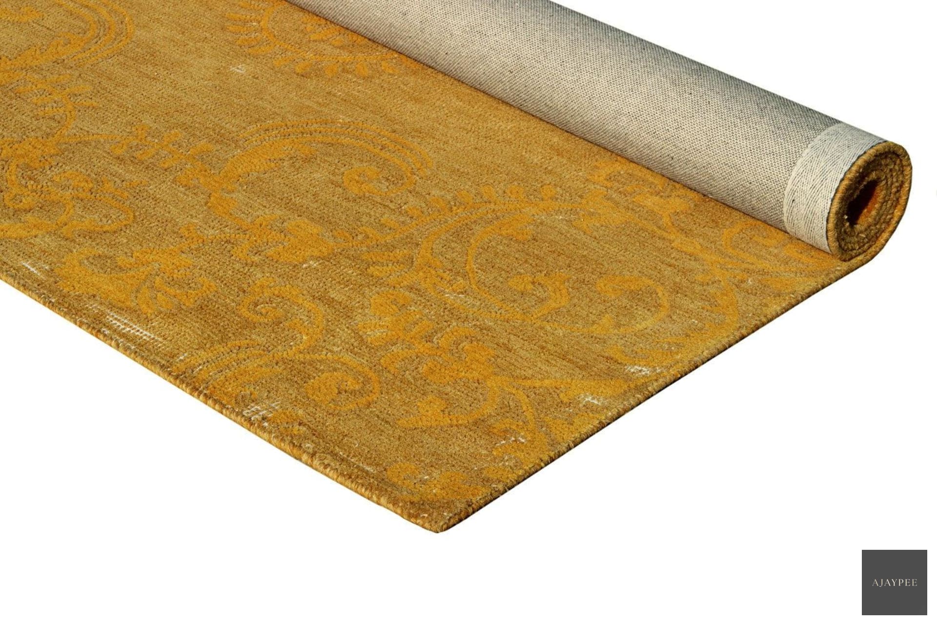 Wool HandTufted Carpet-Yelol - Cotton - Hand Tufted - Ajaypee Carpets (Detail)