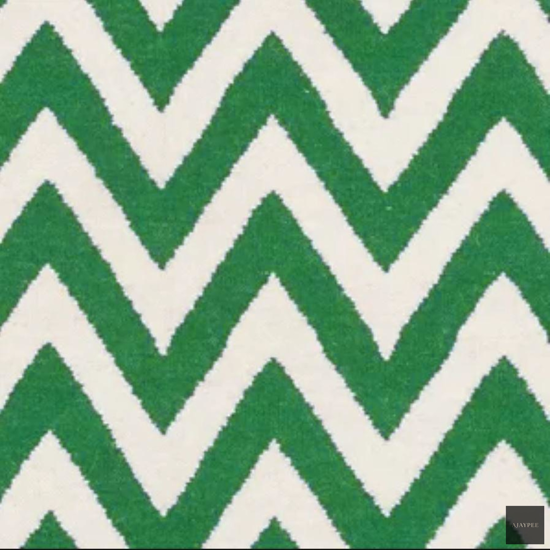 Wool Handwoven Dhurry_Round Chevron - Cotton - Hand Woven - Ajaypee Carpets (Thumbnail 8)