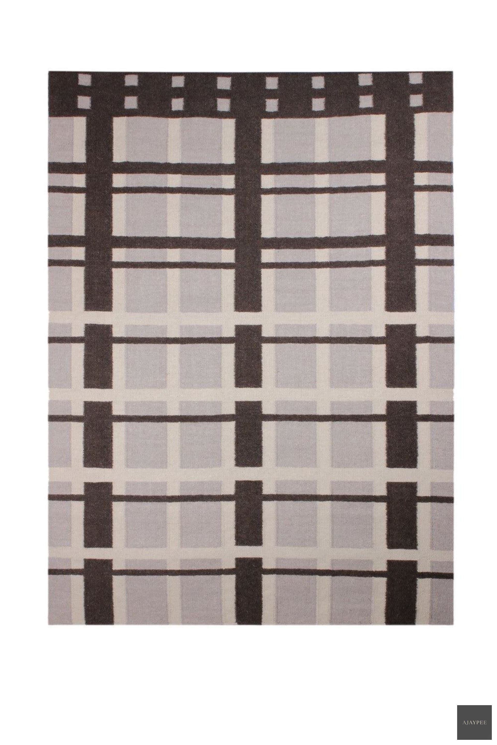 Wool HandWoven Rug-Gawe - Cotton - Flatweave - Ajaypee Carpets (Thumbnail 3)