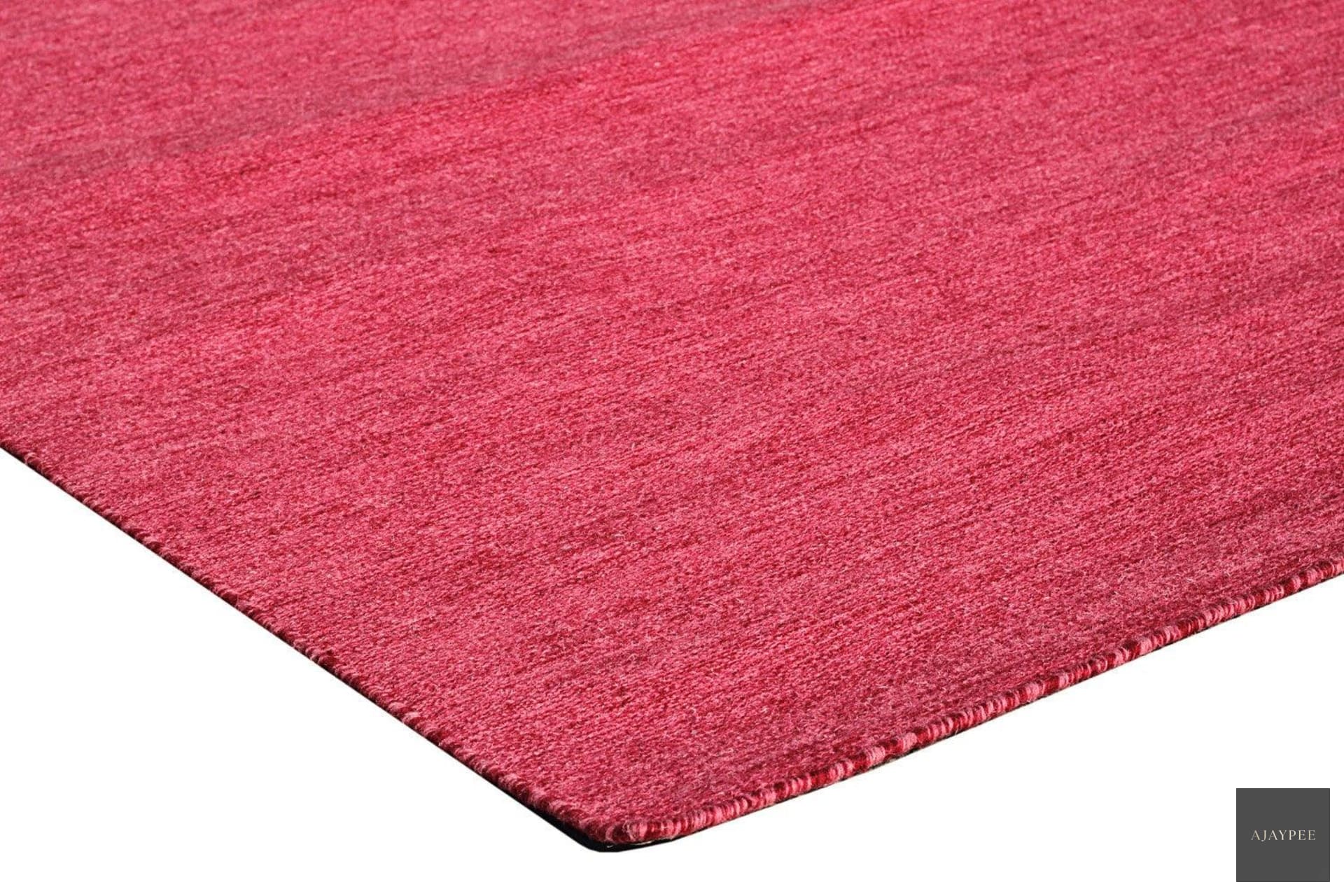 Wool Handwoven Rug-Plauf - Cotton - Flatweave - Ajaypee Carpets (Thumbnail 4)