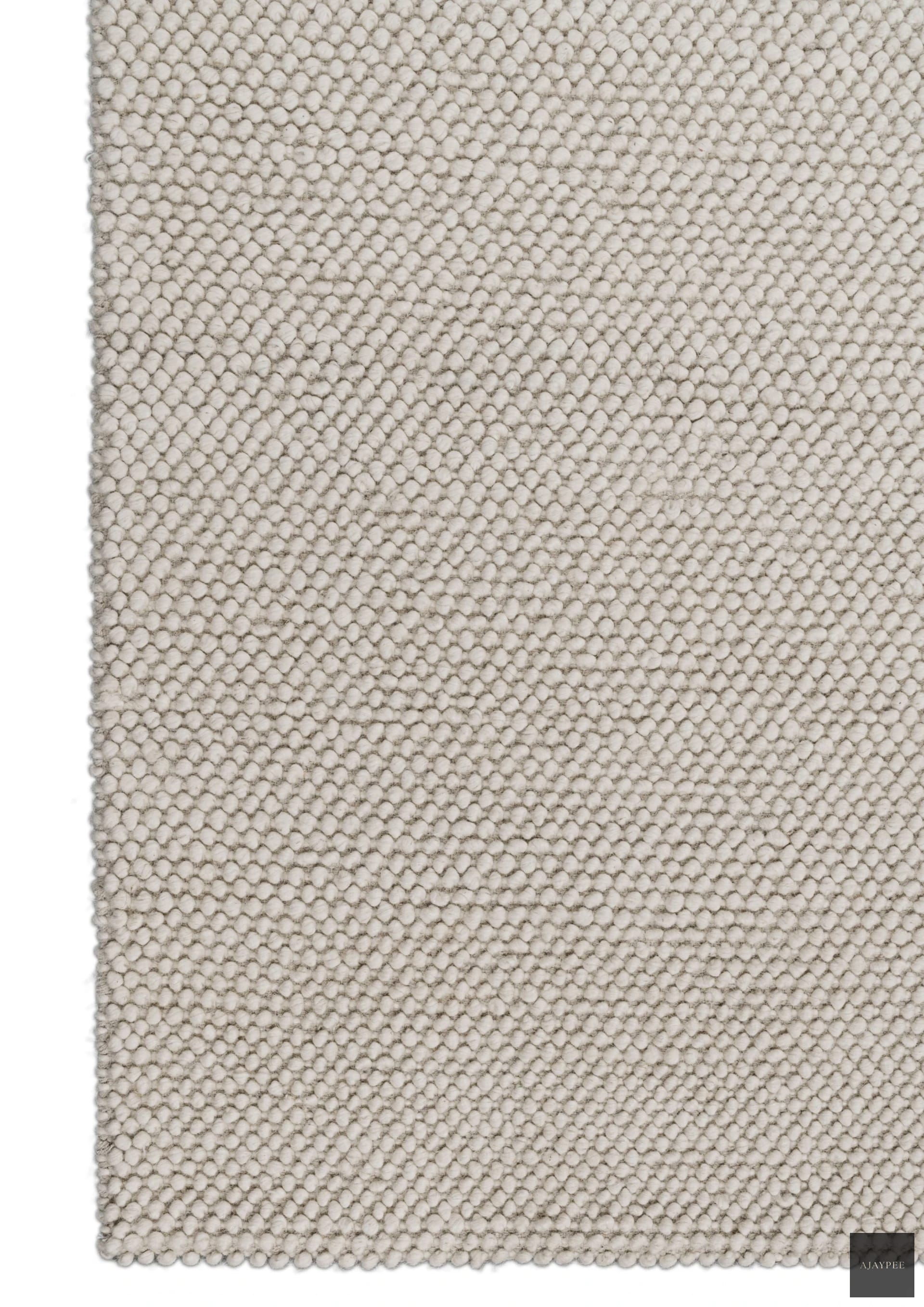 Wool HandWoven Rug: Popcorn Loop - Cotton - Hand Woven - Ajaypee Carpets (Thumbnail 3)