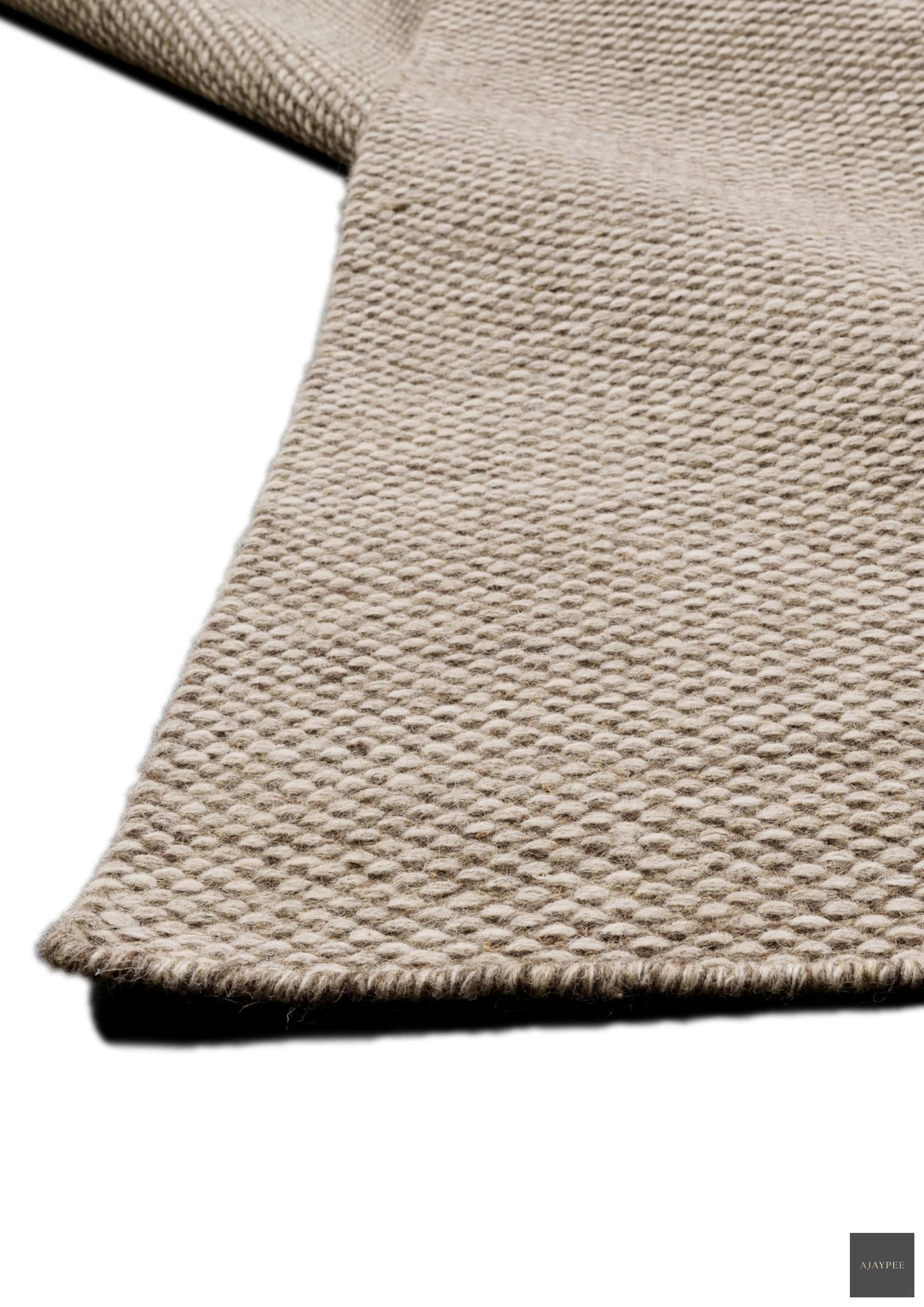 Woolen HandWoven Dhurry _Bee Hive - Cotton - Flatweave - Ajaypee Carpets (Detail)