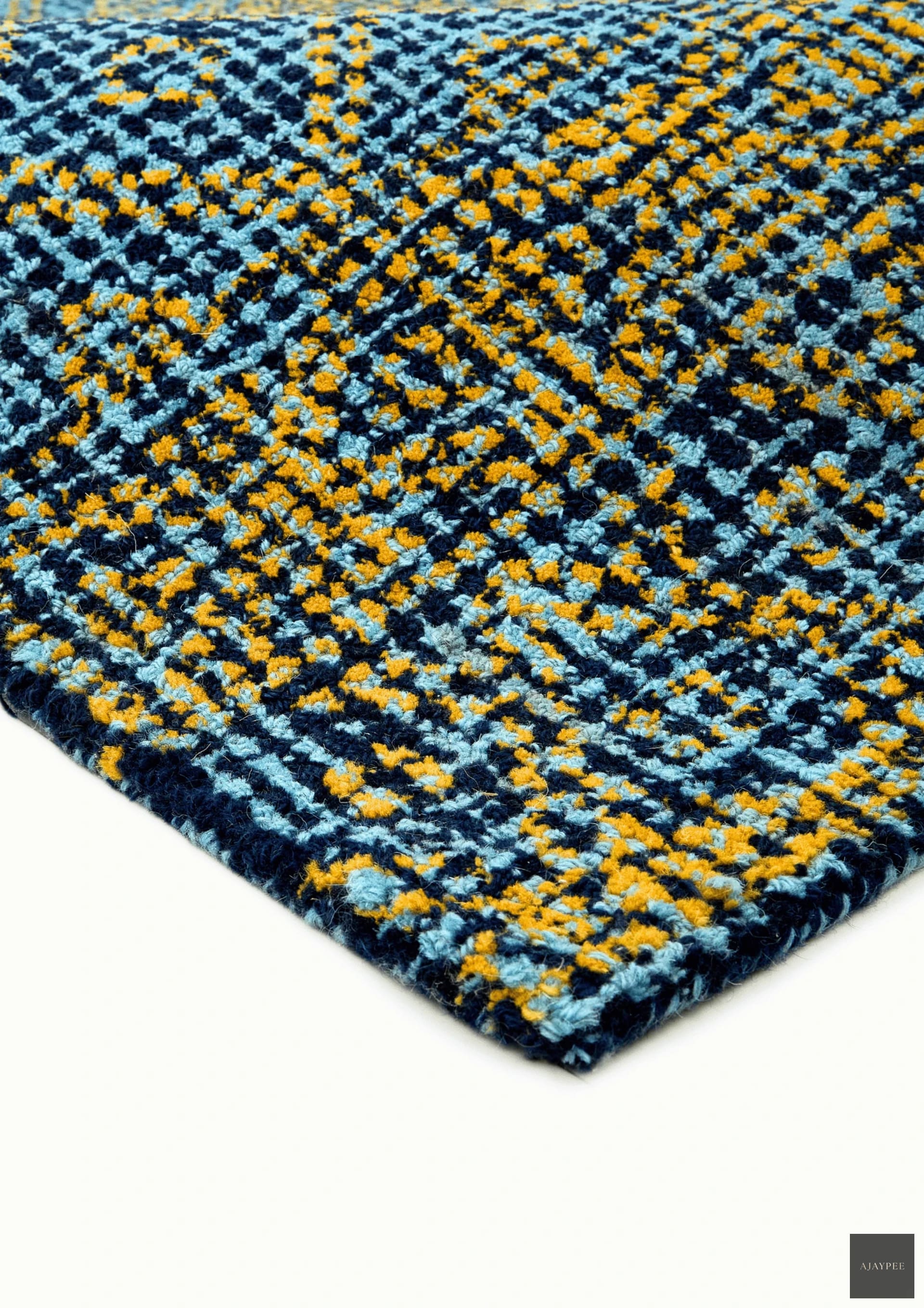 Woolen Handtufted Carpet - Metrika - Cotton - Hand Woven - Ajaypee Carpets (Thumbnail 2)