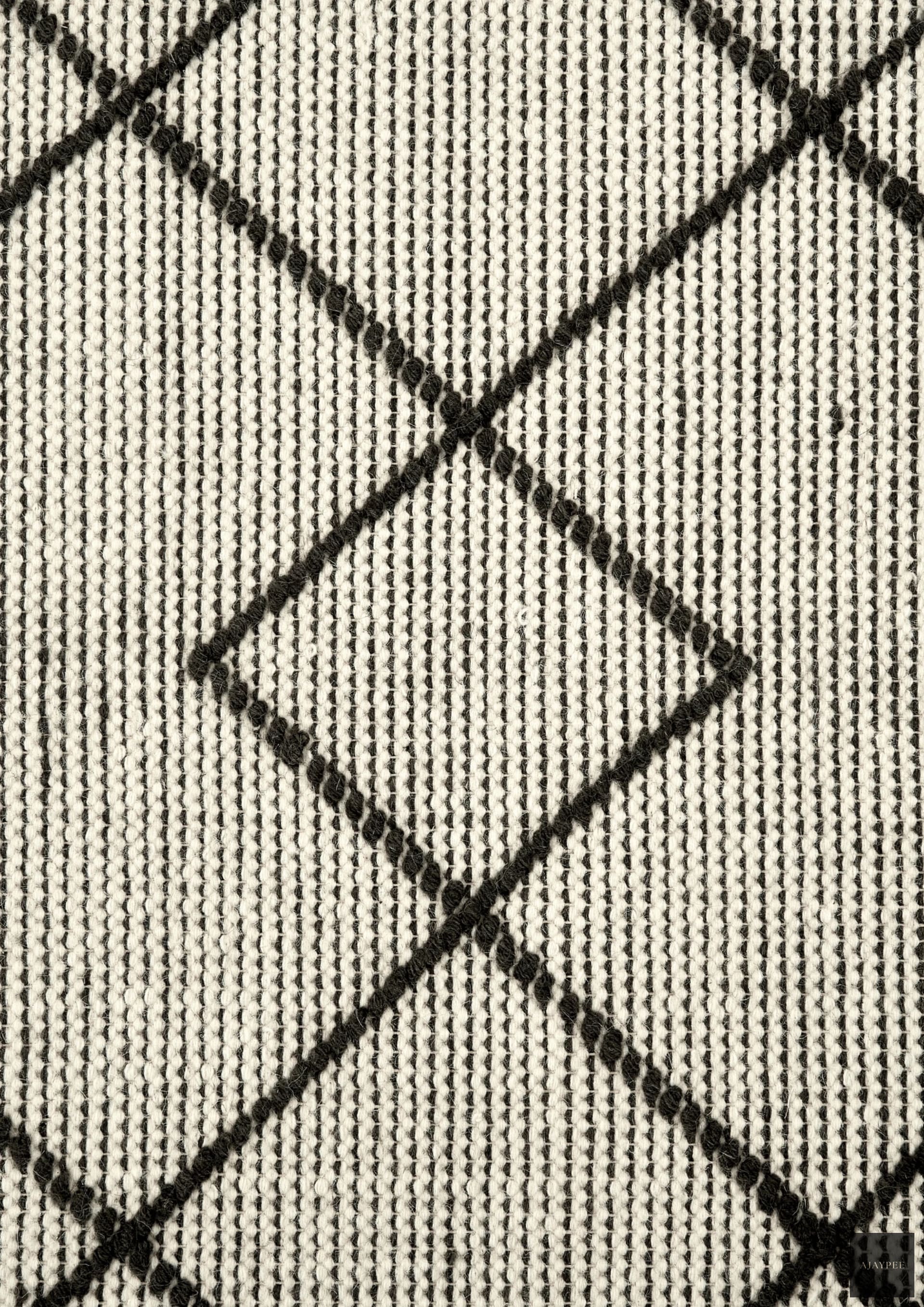 Woolen Handwoven Rug - Texo Otis - Cotton - Hand Woven - Ajaypee Carpets (Thumbnail 2)