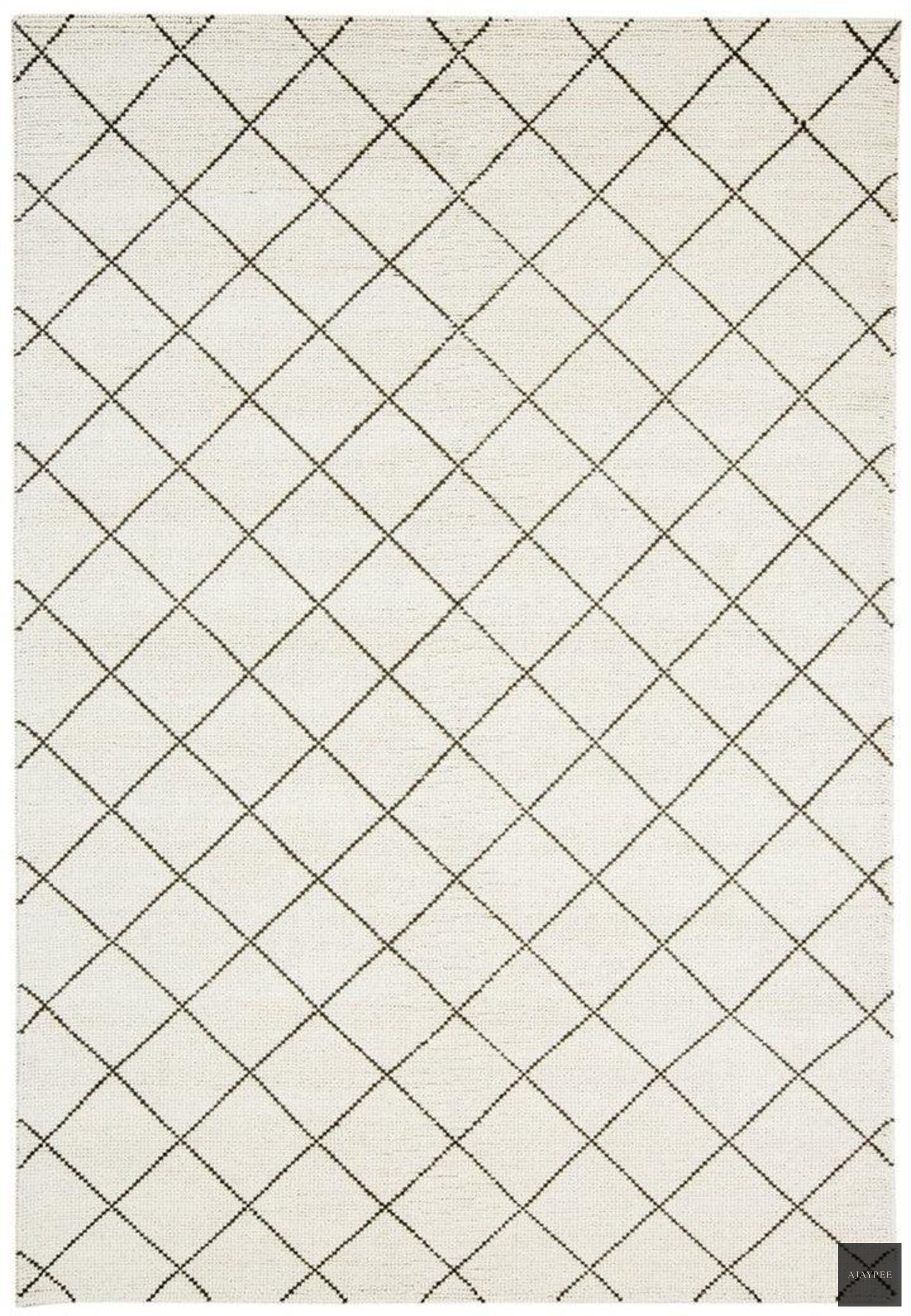 Woolen Handwoven Rug_Loop Beni – Cotton Hand Woven handmade carpet by Ajaypee Carpets