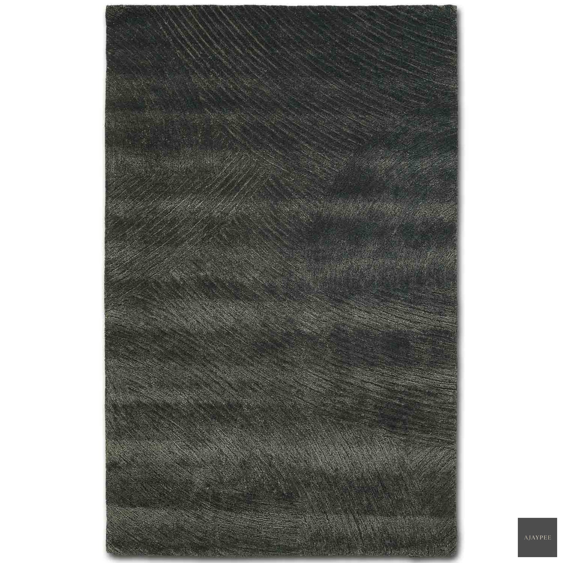 Akhenaten Hand Tufted Woollen And Viscose Rug - Cotton - Hand Tufted - Ajaypee Carpets (Detail)