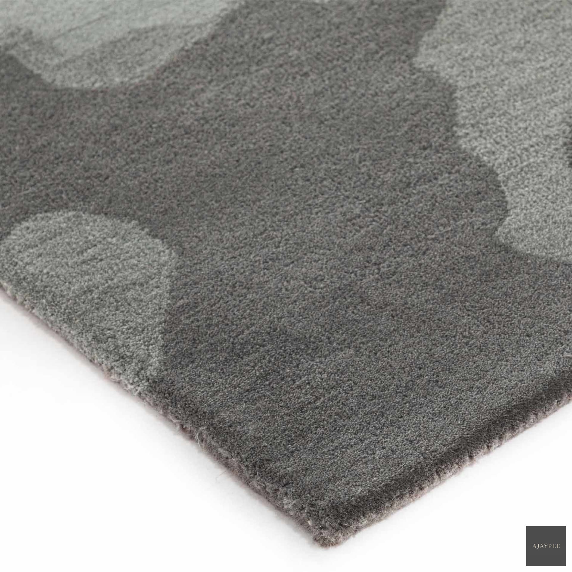 Amidst The Mist Hand Tufted Woollen Rug By Shripal Munshi - Cotton - Hand Tufted - Ajaypee Carpets (Thumbnail 3)