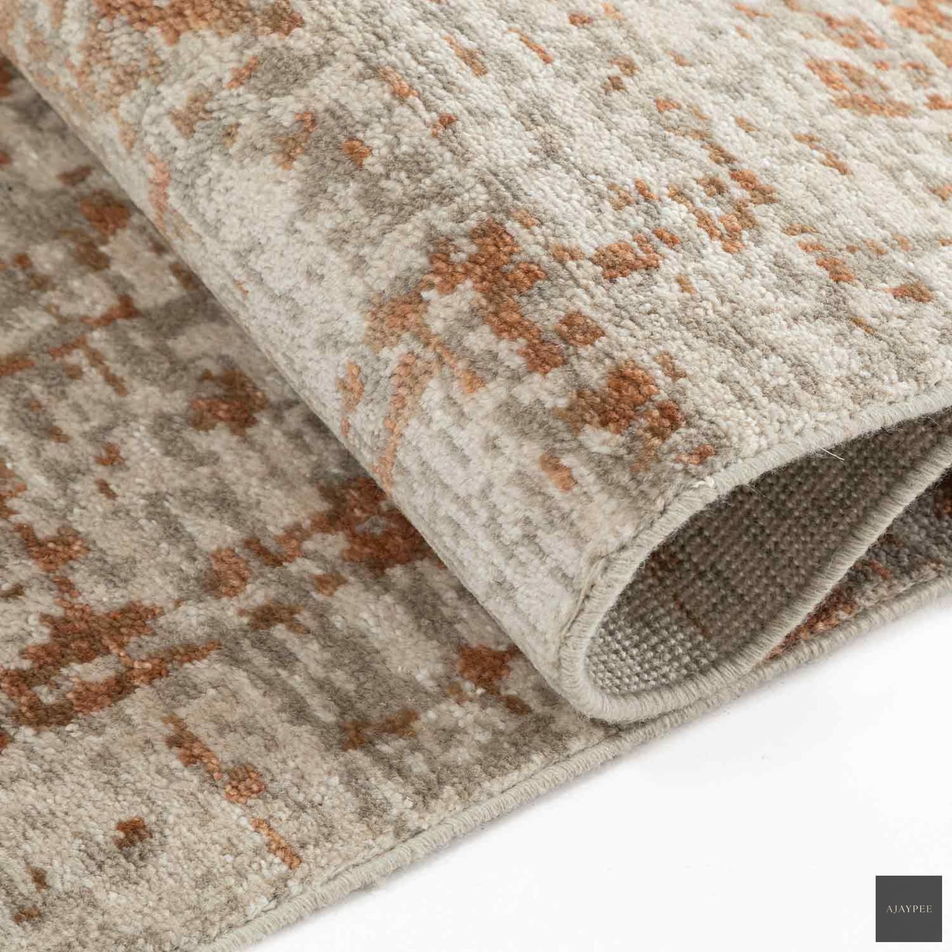 Amilla Hand Knotted Woollen Rug - Cotton - Hand Knotted - Ajaypee Carpets (Thumbnail 3)