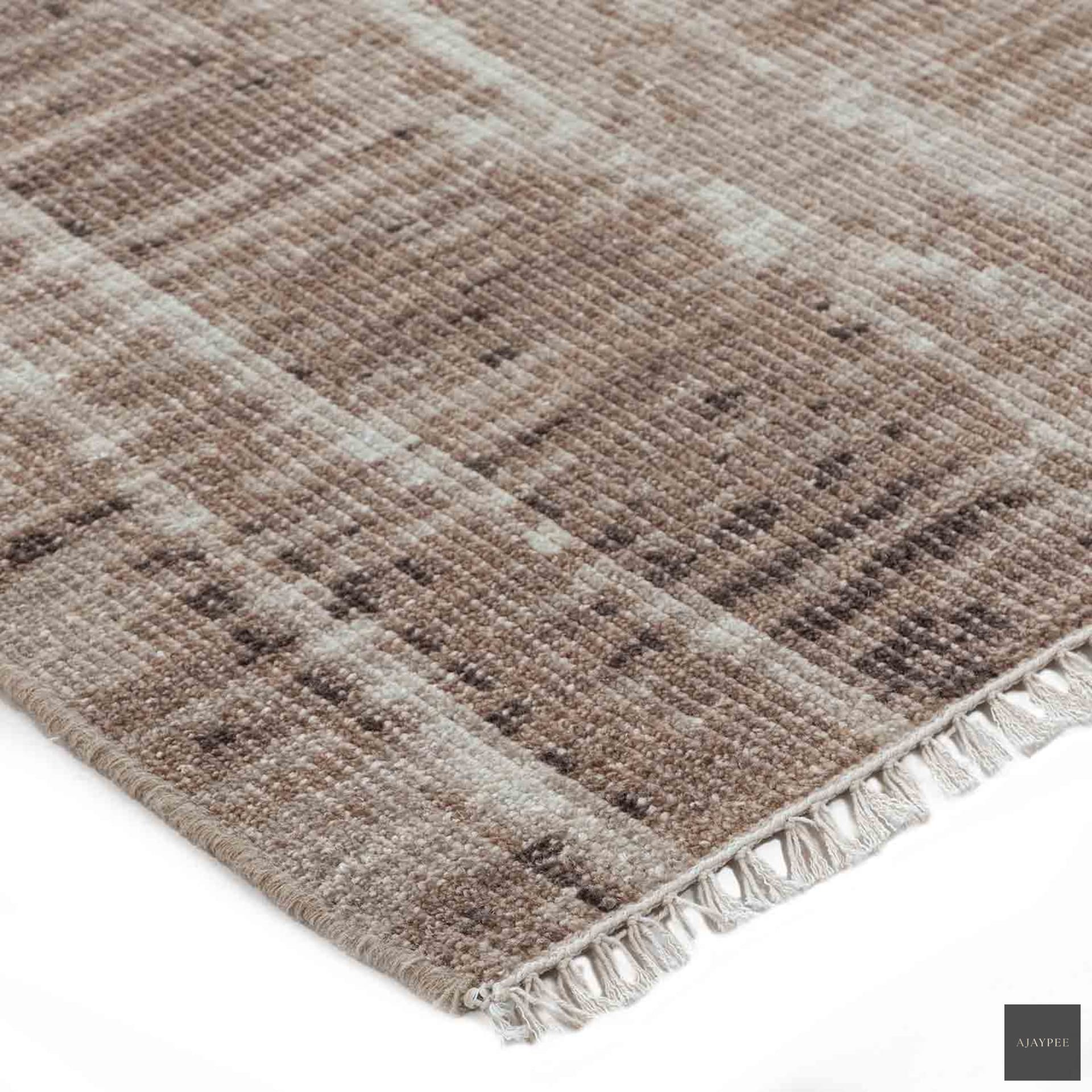 Anzura 8 Hand Knotted Woollen Rug - Cotton - Hand Knotted - Ajaypee Carpets (Thumbnail 2)