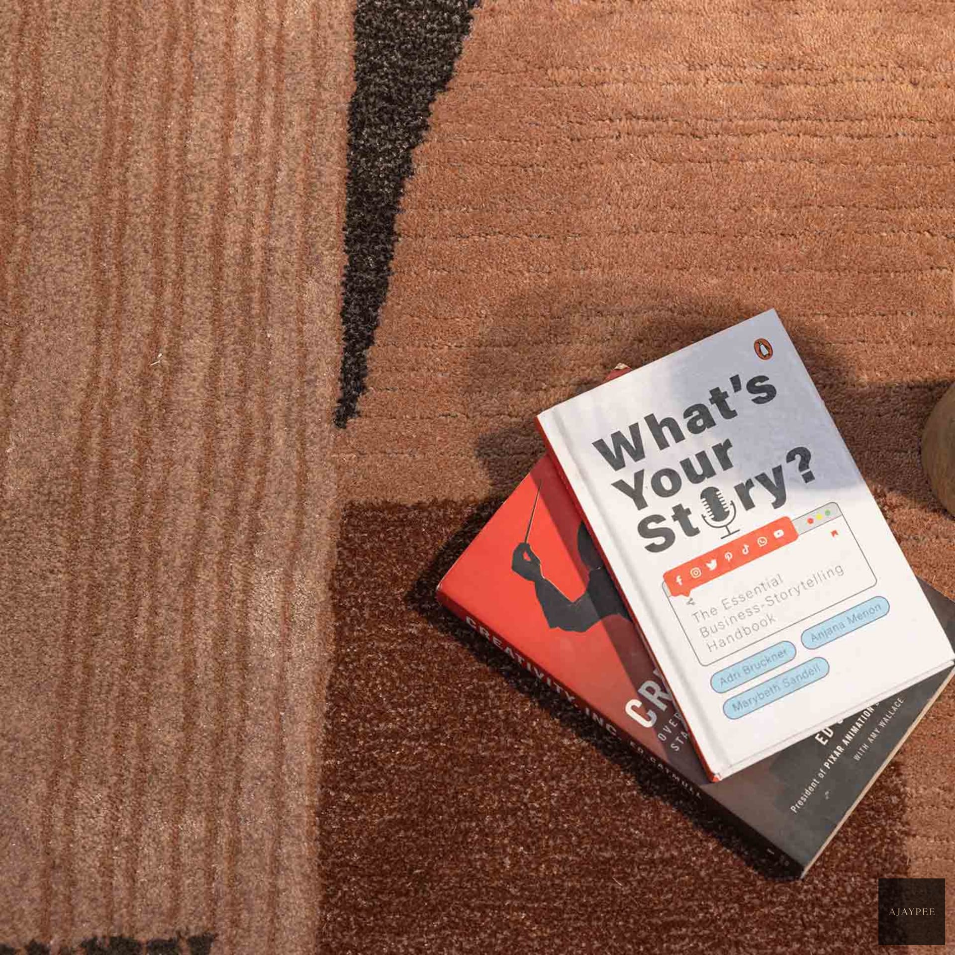 Apohis Hand Tufted Woollen And Viscose Rug - Cotton - Hand Tufted - Ajaypee Carpets (Thumbnail 5)