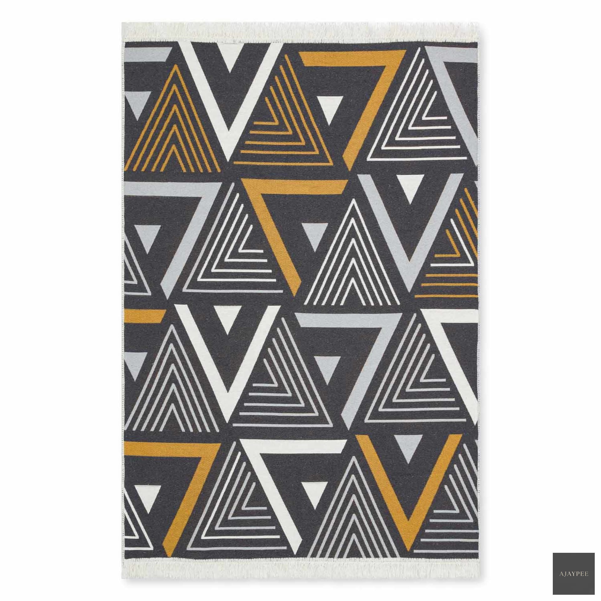 Arya Recycled Cotton Reversible Kilim - Cotton - Kilim - Ajaypee Carpets (Detail)