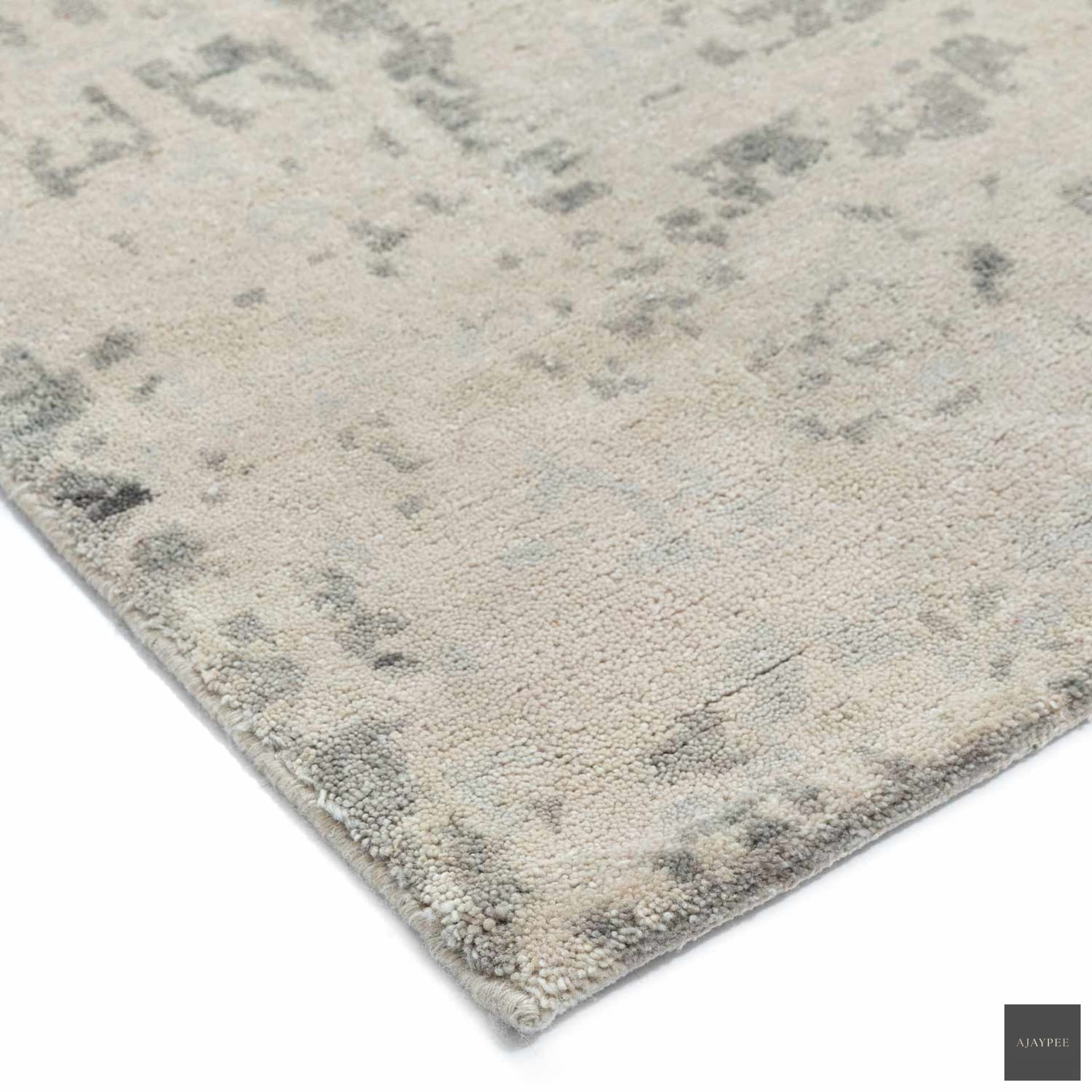 Axar Hand Knotted Woollen  Rug - Cotton - Hand Knotted - Ajaypee Carpets (Thumbnail 2)