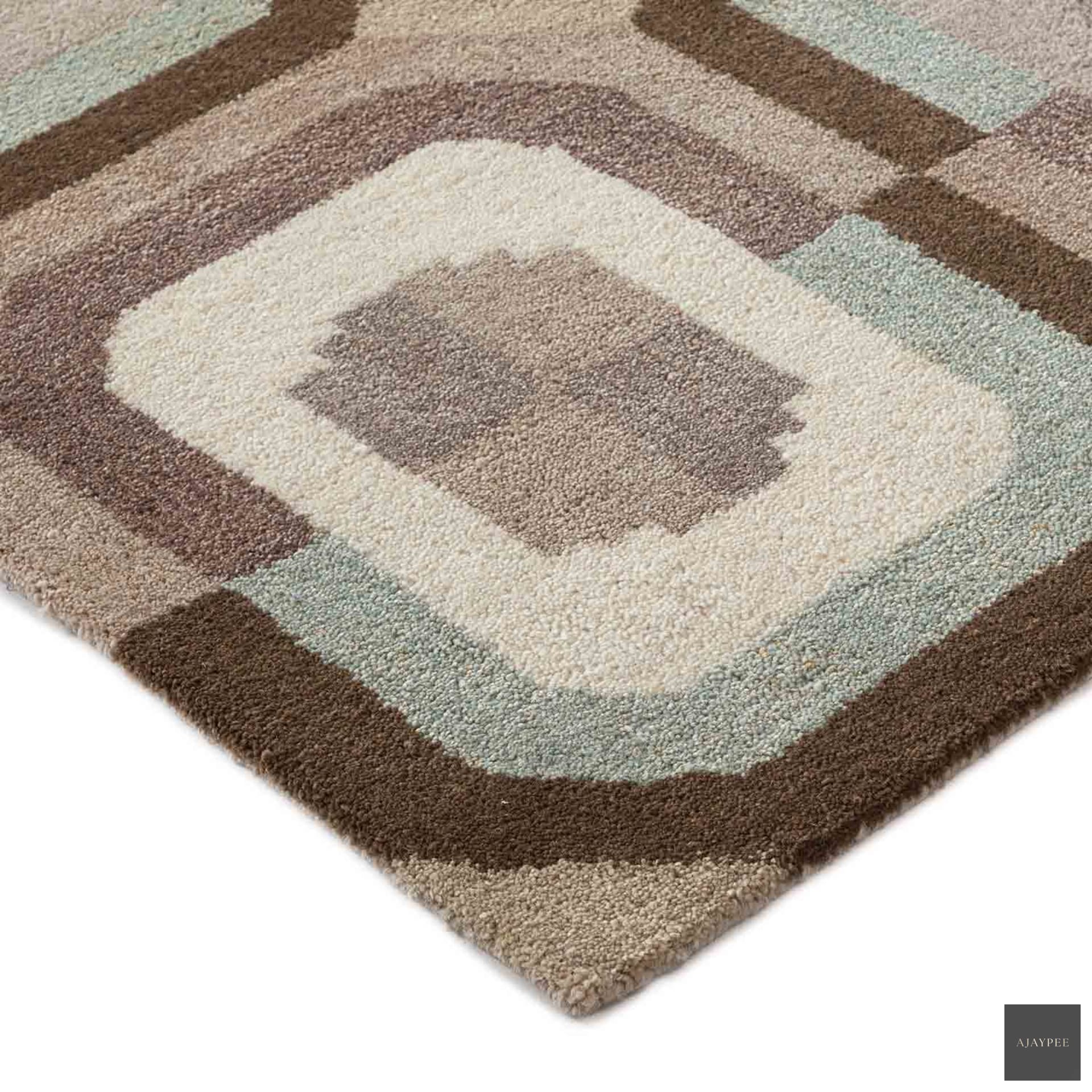 Azura Hand Tufted Woollen Rug - Cotton - Hand Tufted - Ajaypee Carpets (Thumbnail 4)