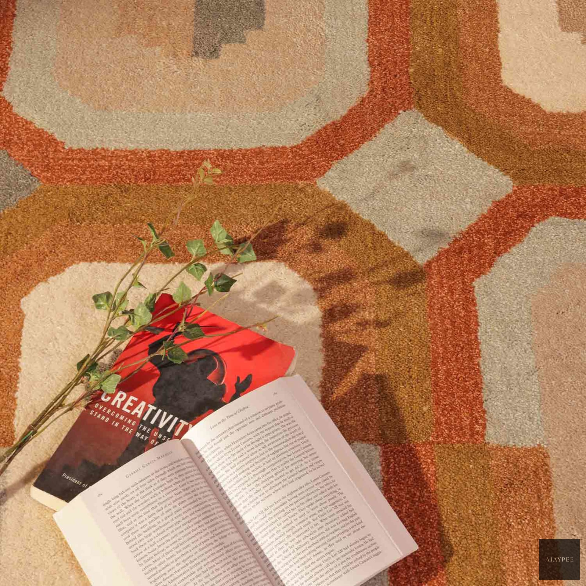 Azuri Hand Tufted Woollen Rug - Cotton - Hand Tufted - Ajaypee Carpets (Thumbnail 3)