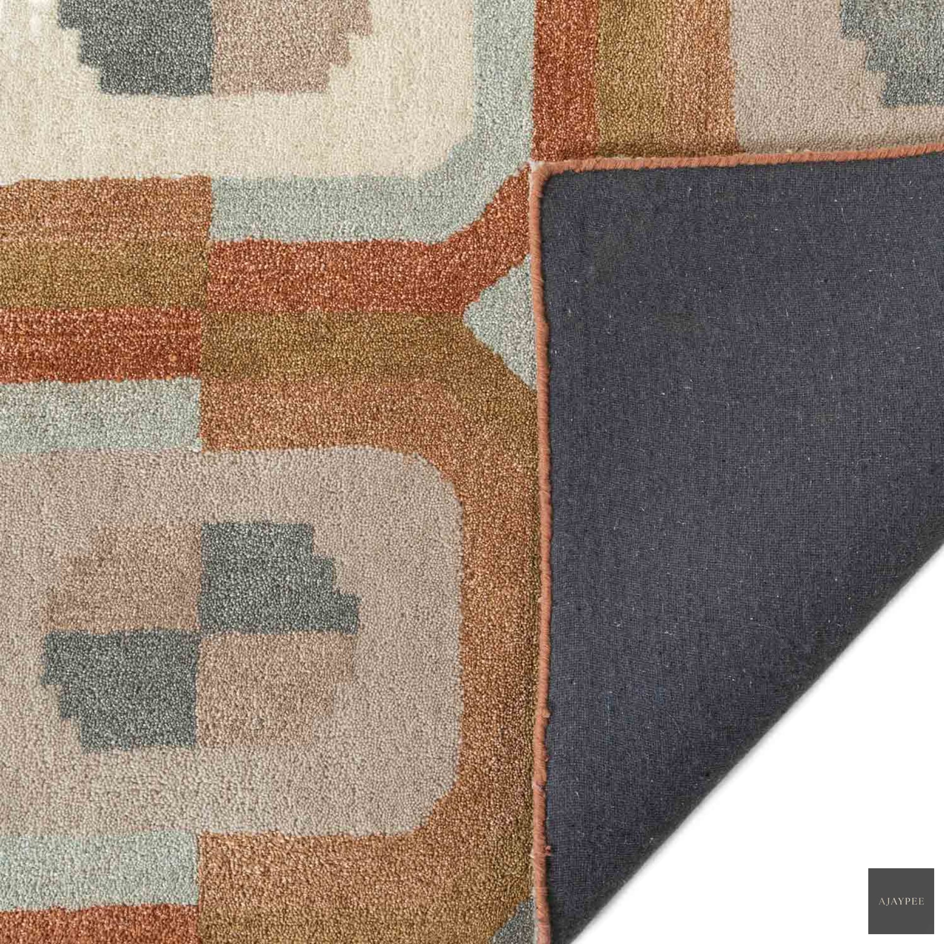 Azuri Hand Tufted Woollen Rug - Cotton - Hand Tufted - Ajaypee Carpets (Thumbnail 7)