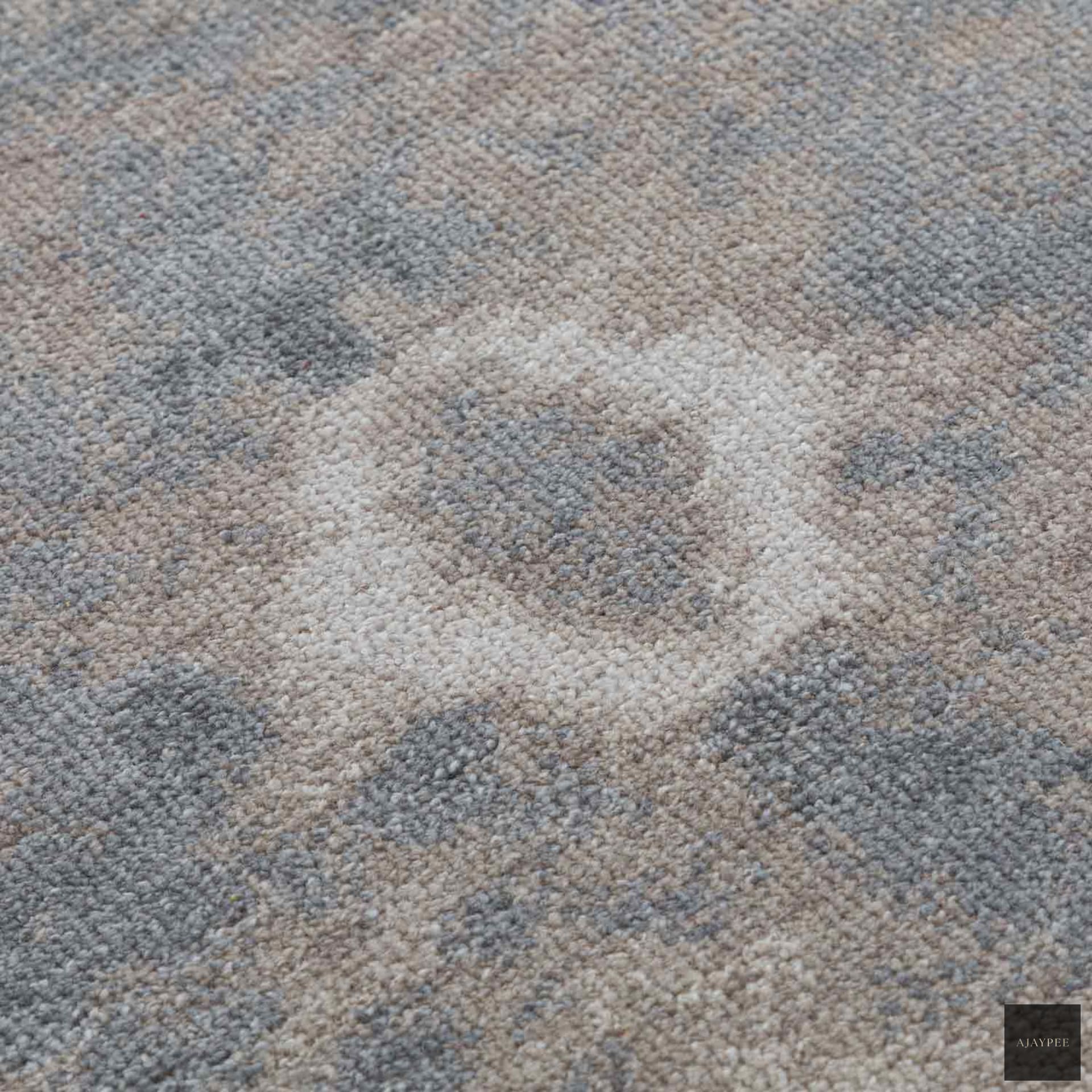 Bandhej Hand Knotted Woollen Rug - Cotton - Hand Knotted - Ajaypee Carpets (Thumbnail 3)
