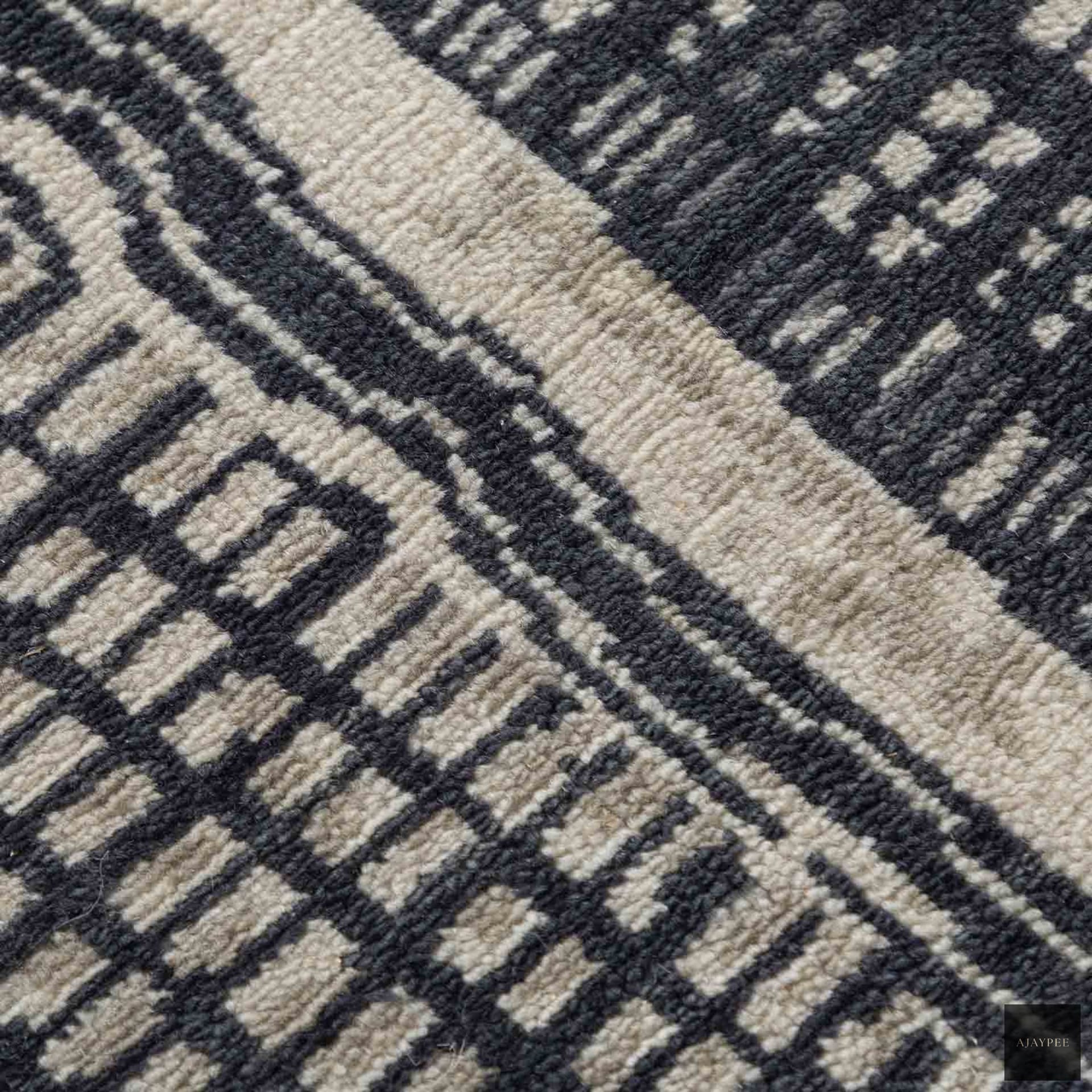 Barud Hand Knotted Woollen Rug by Abraham & Thakore - Cotton - Hand Knotted - Ajaypee Carpets (Thumbnail 4)