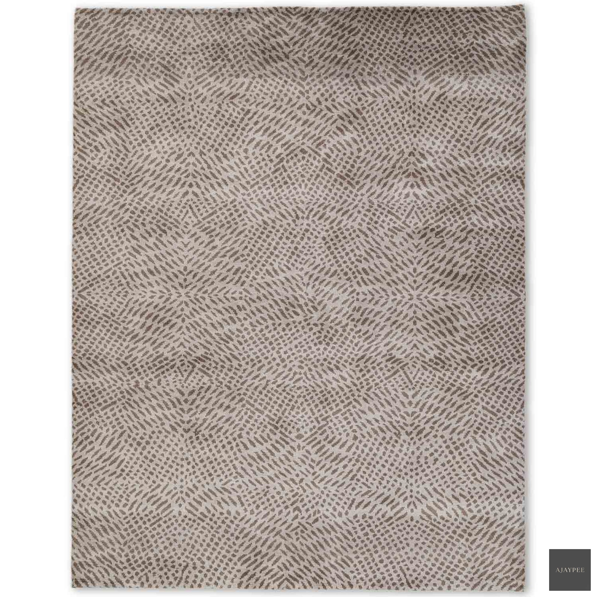 Bhuram Hand Knotted Woollen Rug – Cotton Hand Knotted handmade carpet by Ajaypee Carpets