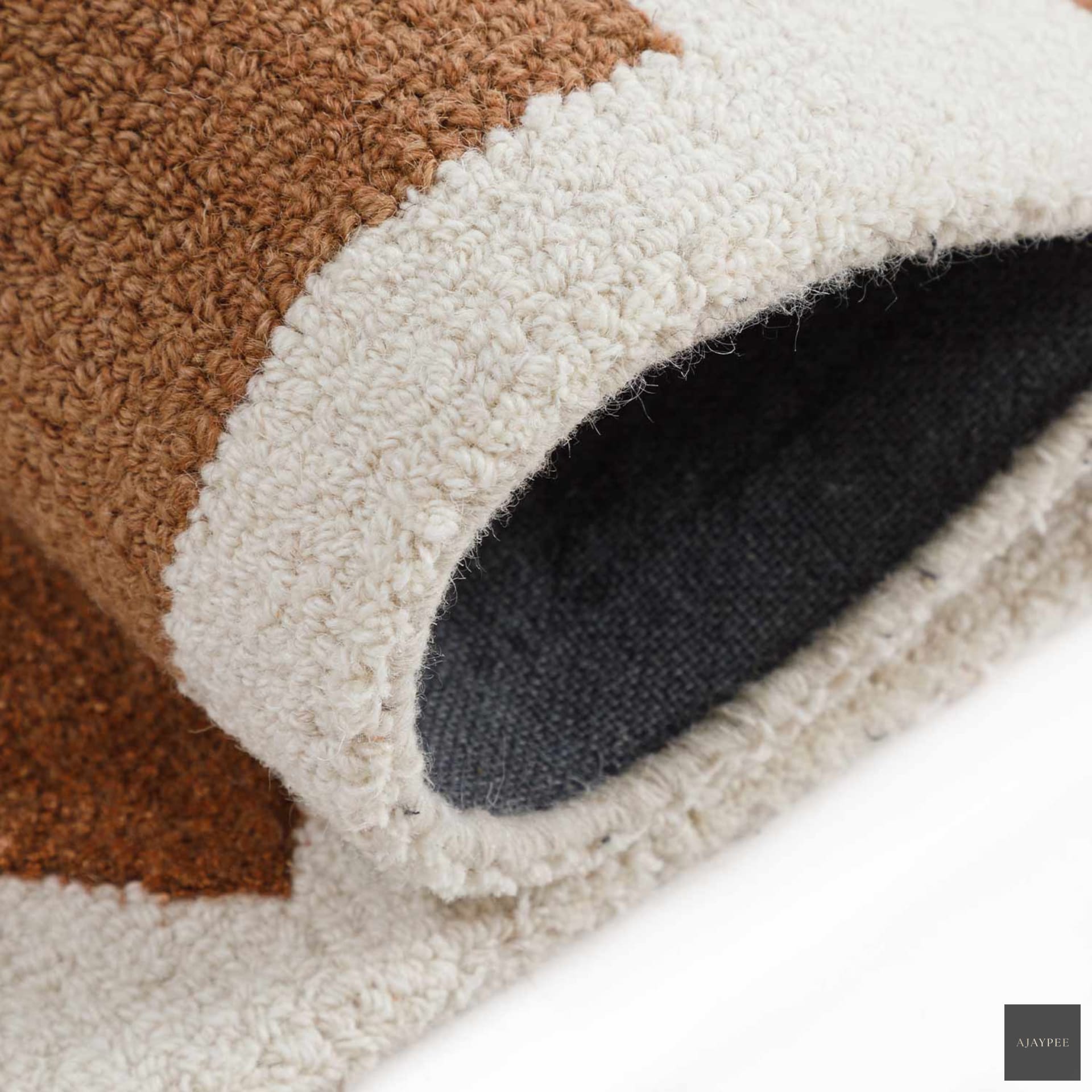 Boxxed Hand Tufted Woollen Rug - Cotton - Hand Tufted - Ajaypee Carpets (Thumbnail 5)