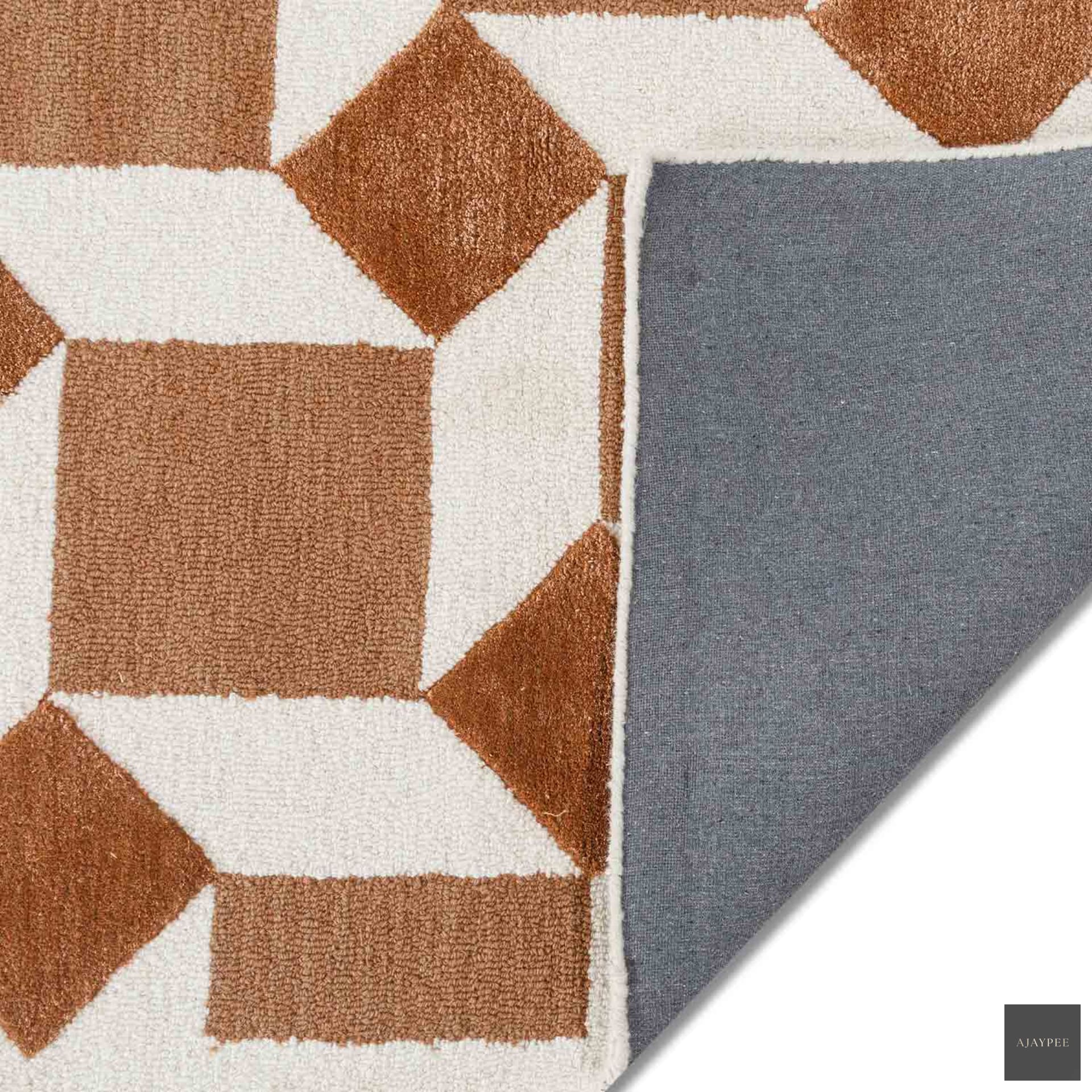 Boxxed Hand Tufted Woollen Rug - Cotton - Hand Tufted - Ajaypee Carpets (Thumbnail 6)