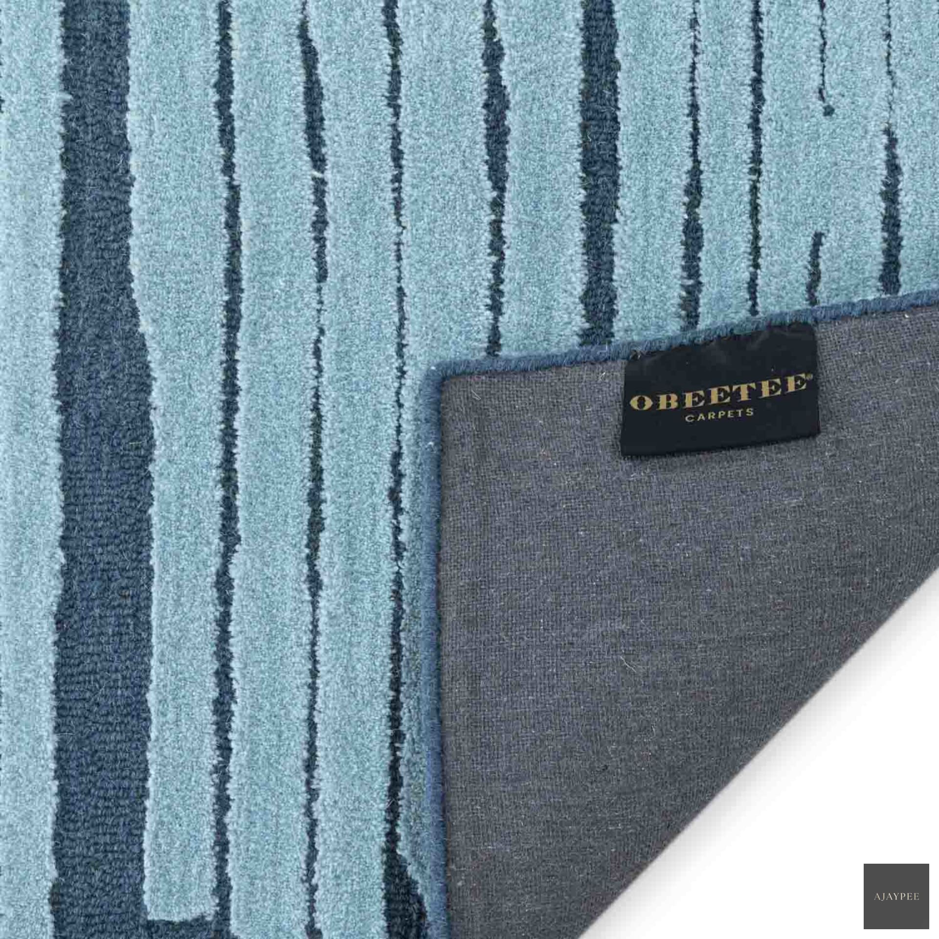 Brushwave Hand Tufted Woollen Rug - Cotton - Hand Tufted - Ajaypee Carpets (Thumbnail 4)