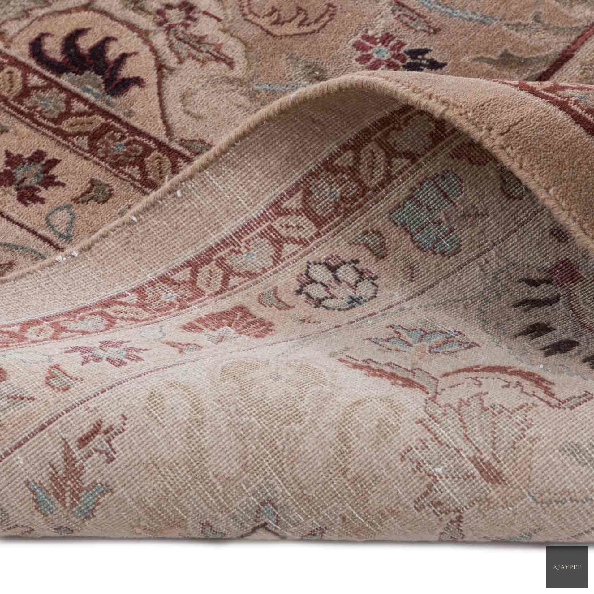 Cascade Hand Knotted Woollen  Silk  Rug - Cotton - Hand Knotted - Ajaypee Carpets (Thumbnail 5)