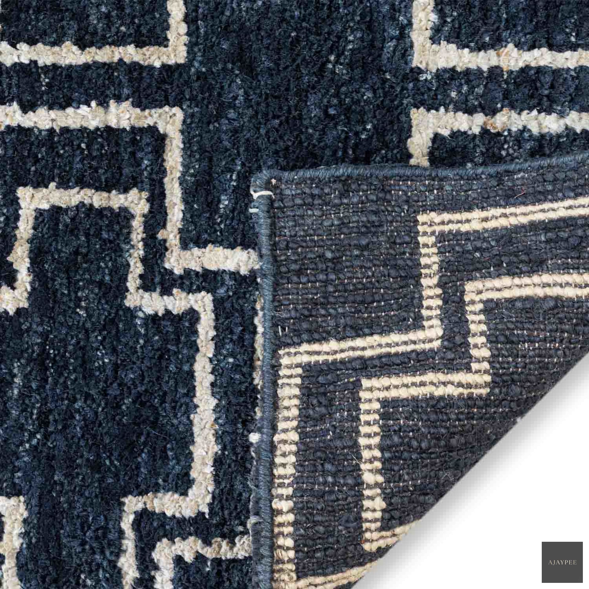 Chamoli Hand Knotted Jute Rug - Jute - Hand Knotted - Ajaypee Carpets (Thumbnail 5)