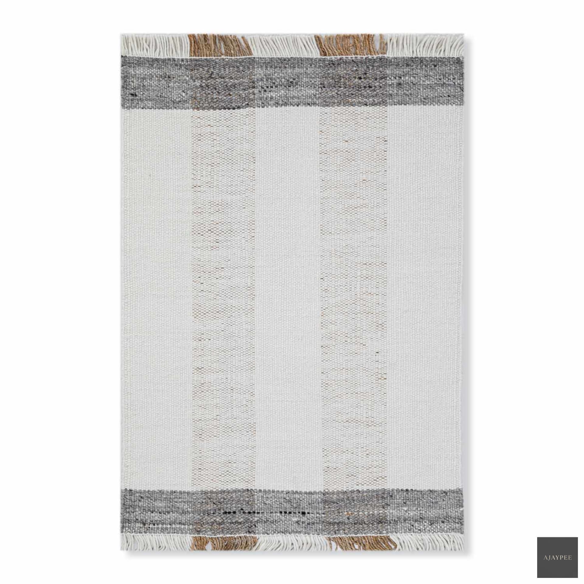 Chand Flat Weave Wool And Jute Dhurrie – Jute Flatweave handmade carpet by Ajaypee Carpets