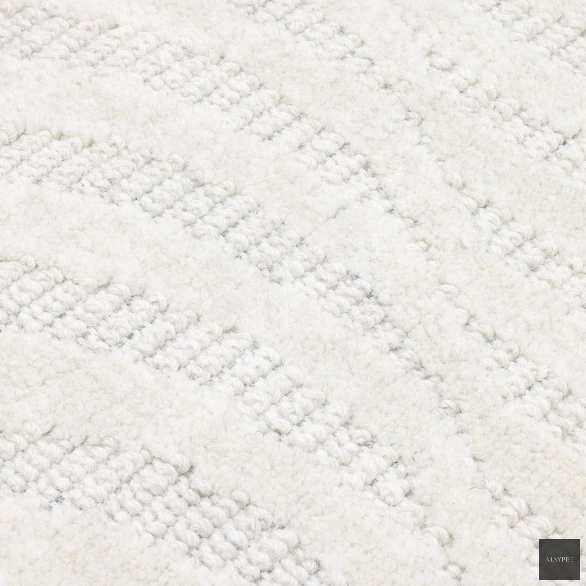 Contour Hand Loom Wool Rug - Cotton - Hand Tufted - Ajaypee Carpets (Thumbnail 4)