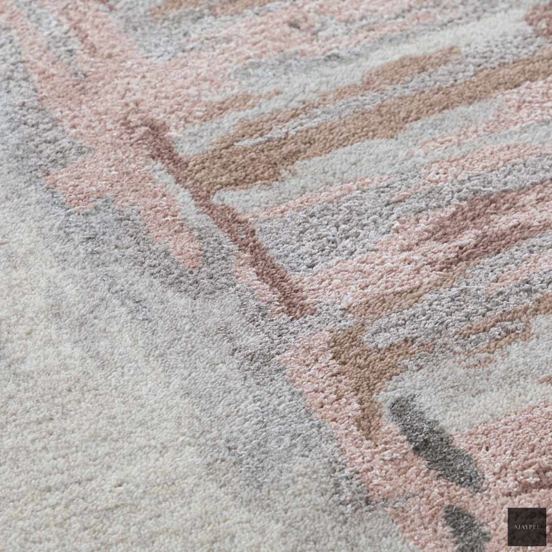 Deco B Hand Tufted Woollen And Viscose Rug - Cotton - Hand Tufted - Ajaypee Carpets (Thumbnail 4)
