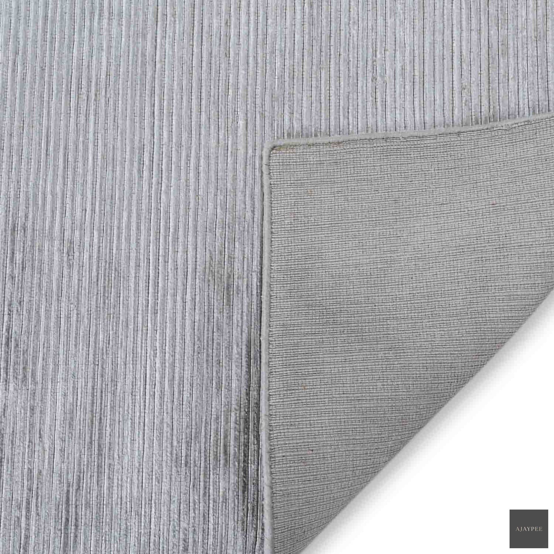 Echo Loom Knotted Banana Silk Rug - Cotton - Hand Tufted - Ajaypee Carpets (Thumbnail 4)