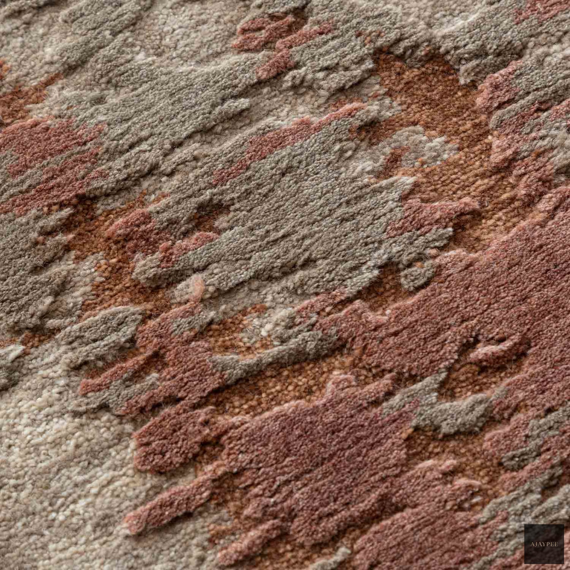 Ella Hand Knotted Woollen Rug - Cotton - Hand Knotted - Ajaypee Carpets (Thumbnail 3)