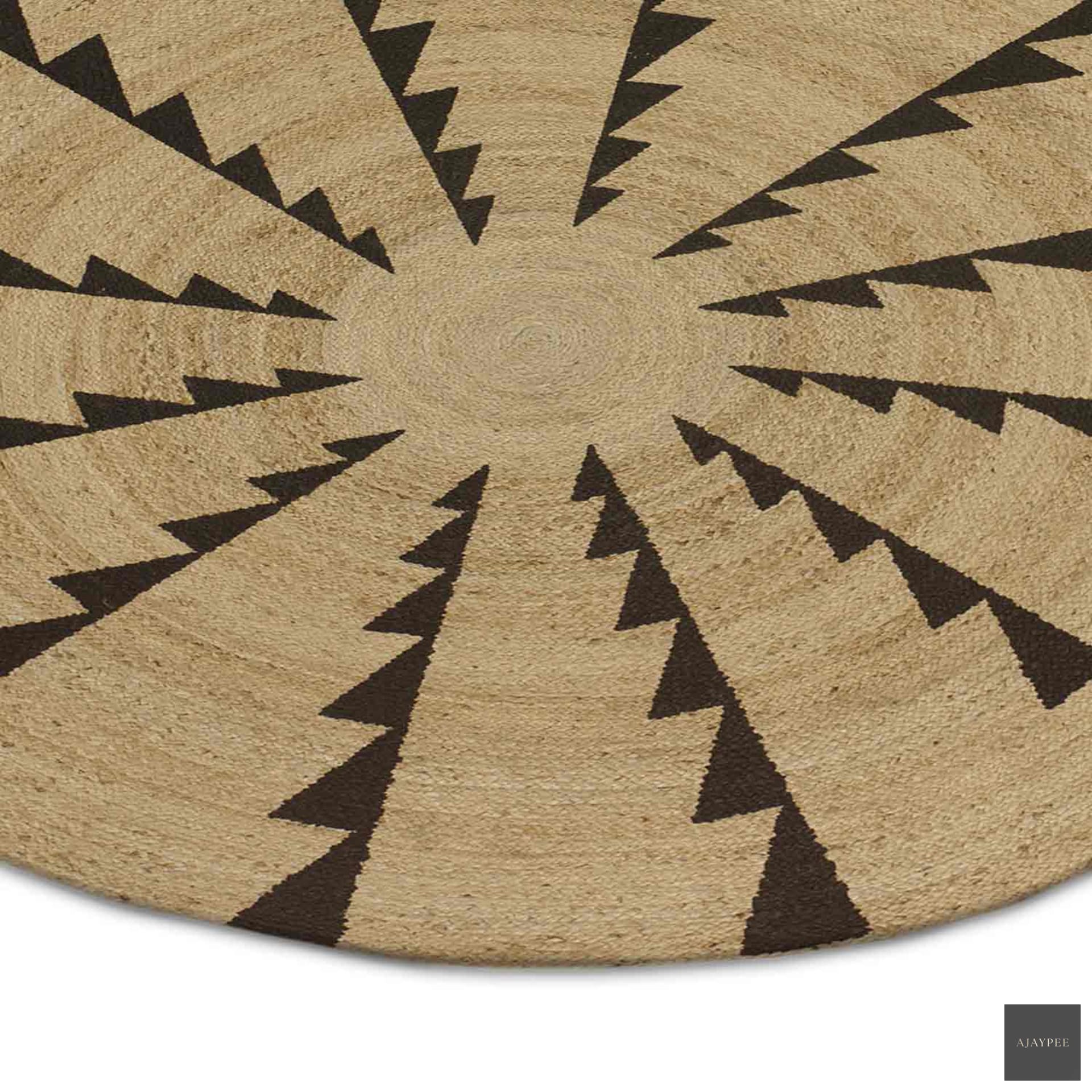 Epicenter Hand Woven Dhurrie - Jute - Flatweave - Ajaypee Carpets (Detail)