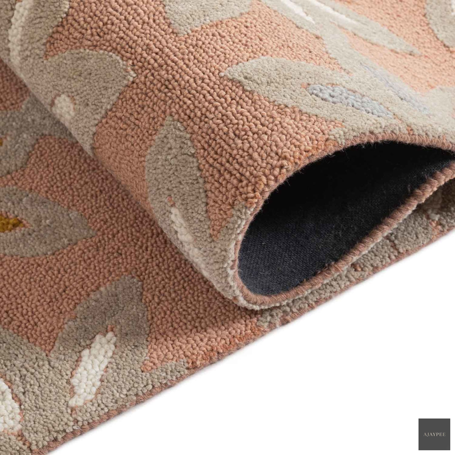 Freya Hand Tufted Woollen Rug - Cotton - Hand Tufted - Ajaypee Carpets (Thumbnail 6)