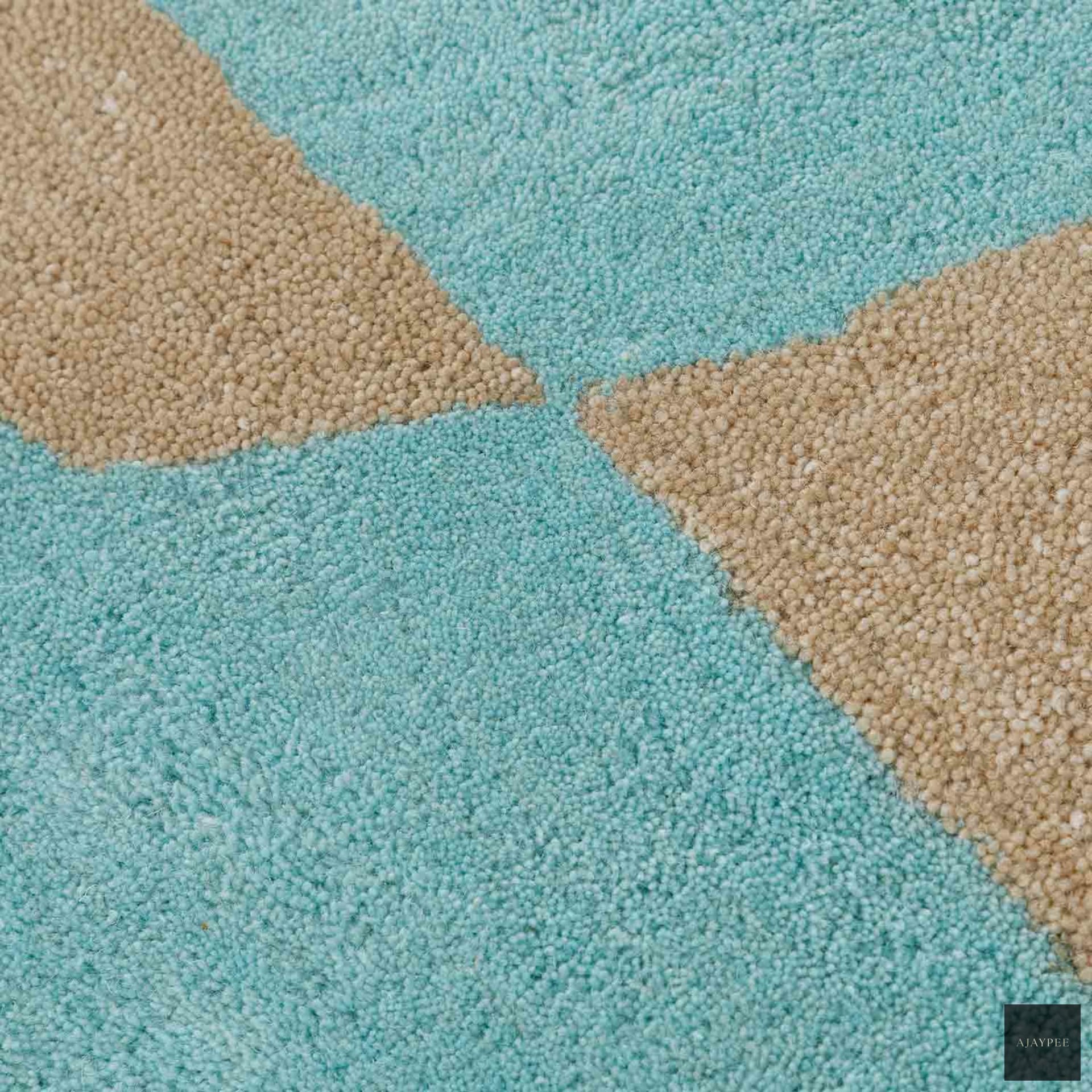 Glacier Hand Tufted Woollen Rug - Cotton - Hand Tufted - Ajaypee Carpets (Thumbnail 4)
