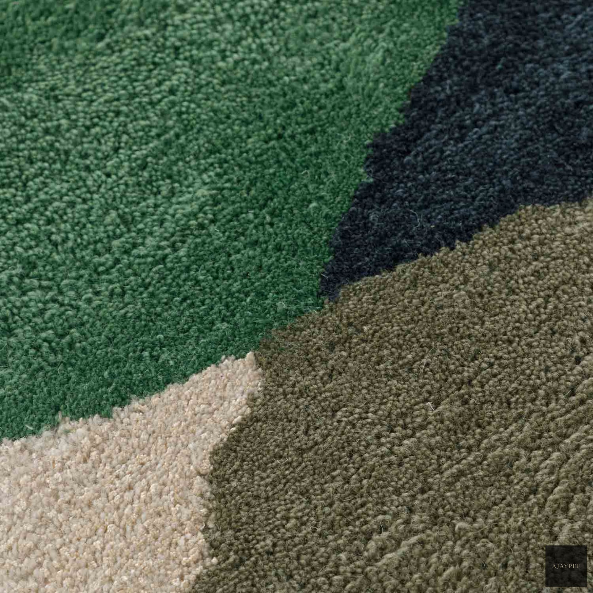 Ground Hand Tufted Woollen Rug - Cotton - Hand Tufted - Ajaypee Carpets (Thumbnail 4)