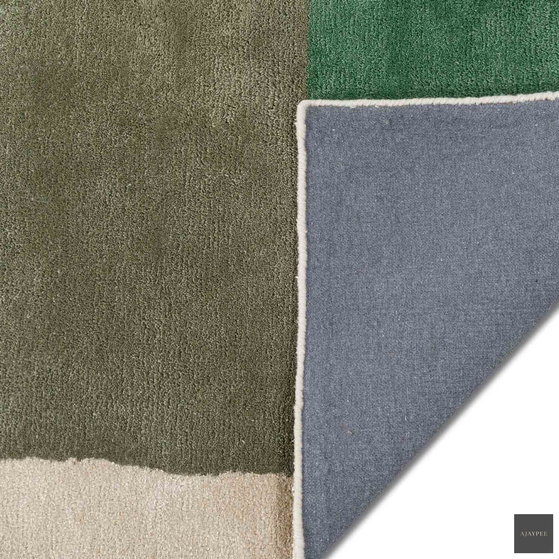 Ground Hand Tufted Woollen Rug - Cotton - Hand Tufted - Ajaypee Carpets (Thumbnail 5)