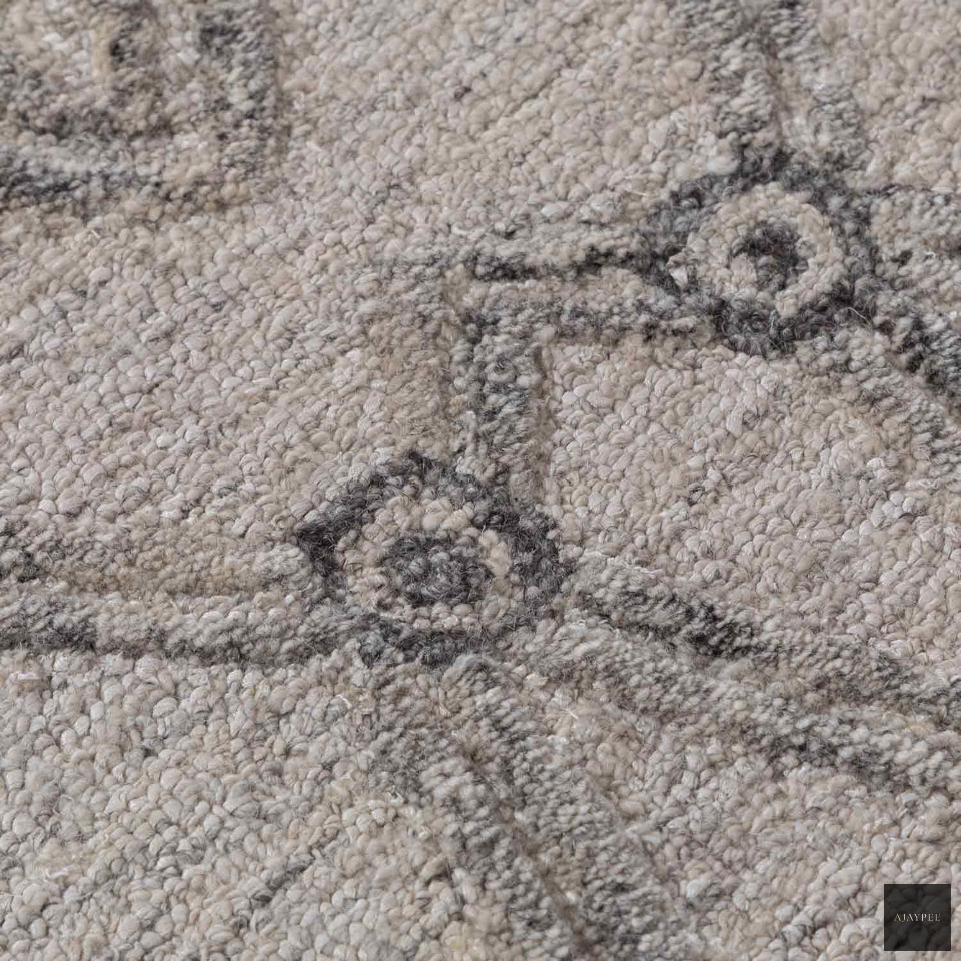 Gusita Hand Tufted Woollen Rug By Mariella Ienna - Cotton - Hand Tufted - Ajaypee Carpets (Thumbnail 5)