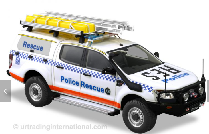 Ford Ford Ranger 1/43 diecast Regional Police — New South Wales Police Force Australia