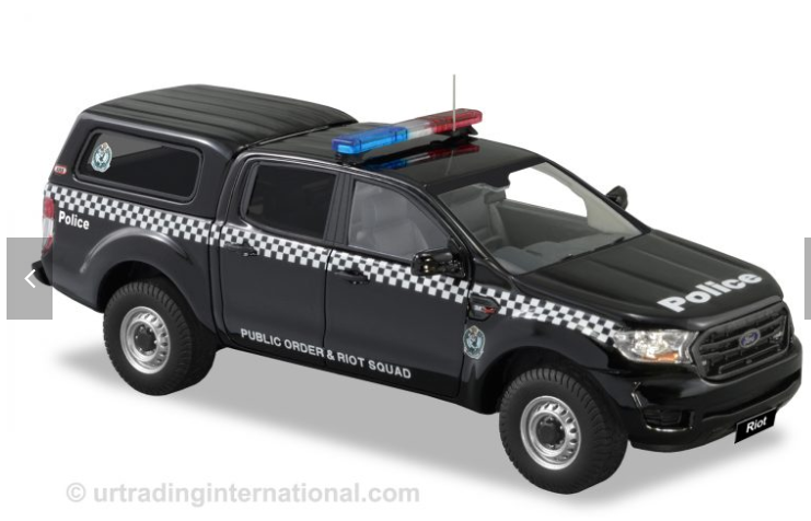 Ford Ford Ranger 1/43 diecast Regional Police — New South Wales Police Force Australia