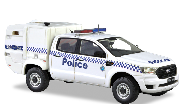 Ford Ford Ranger 1/43 diecast Regional Police — Western Australia Police Force Australia