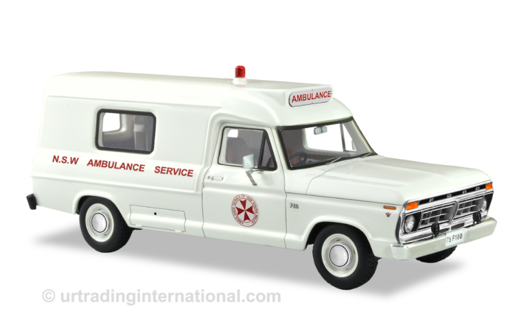 Ford Ford F100 AMB 1/43 diecast Ambulance — Ambulance Service Australia