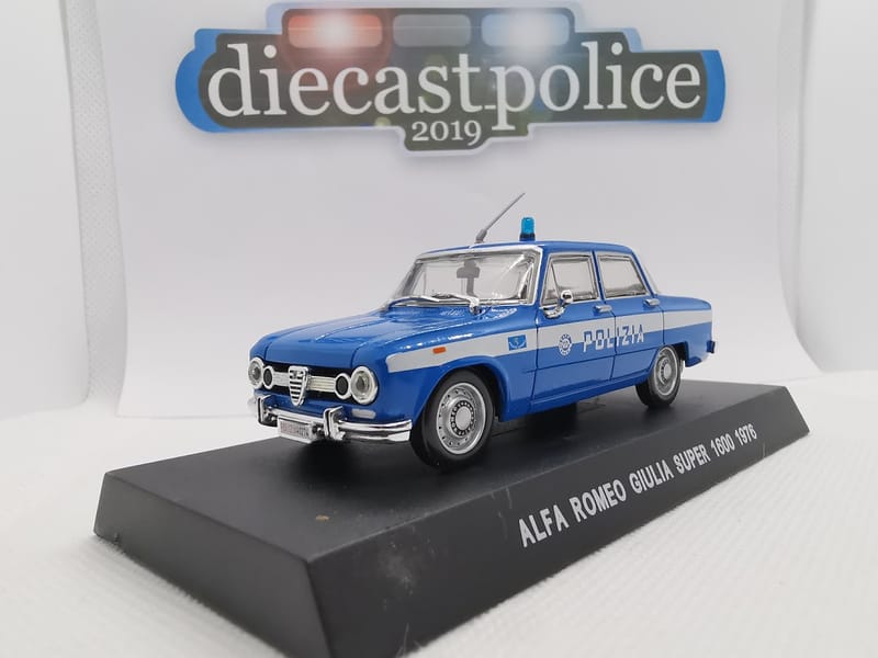 Alfa Romeo Alfa Romeo Giulia Super 1600 1/43 diecast Police — Polizia di Stato Italy