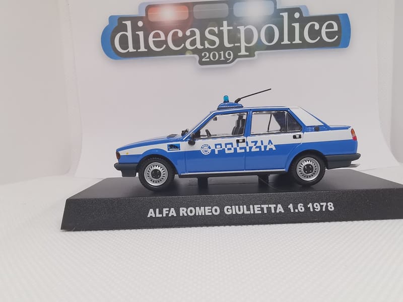 Alfa Romeo Alfa Romeo Giulietta 1.6 1/43 diecast Police — Polizia di Stato Italy